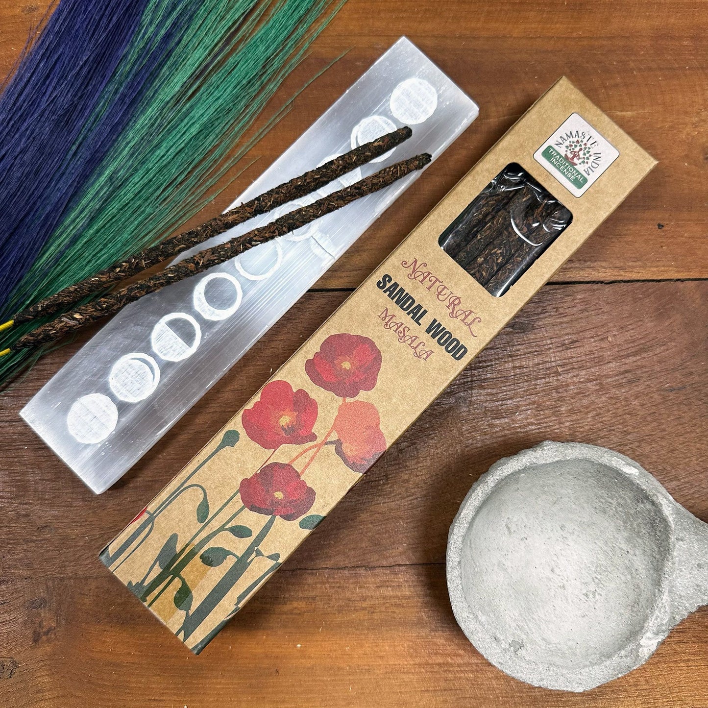 Masala Räucherstäbchen Sandelholz – Natürliche Duftkomposition in Geschenkbox