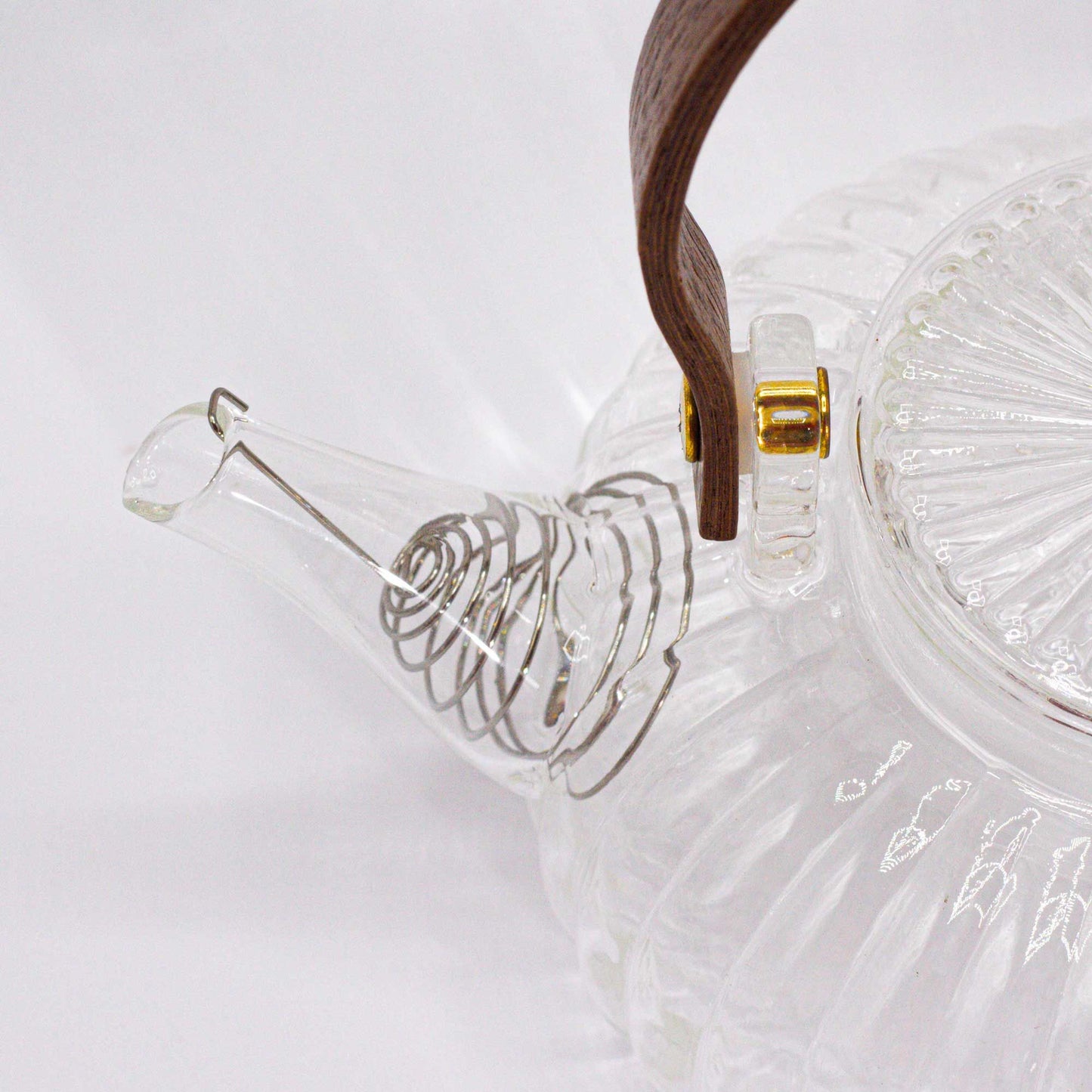 Glas-Teekanne »Klare Rippung« 850 ml mit Edelstahlfilter