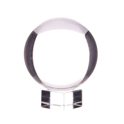 Kristallkugel Seelenblick 60mm mit Sockel aus klarem Kristall