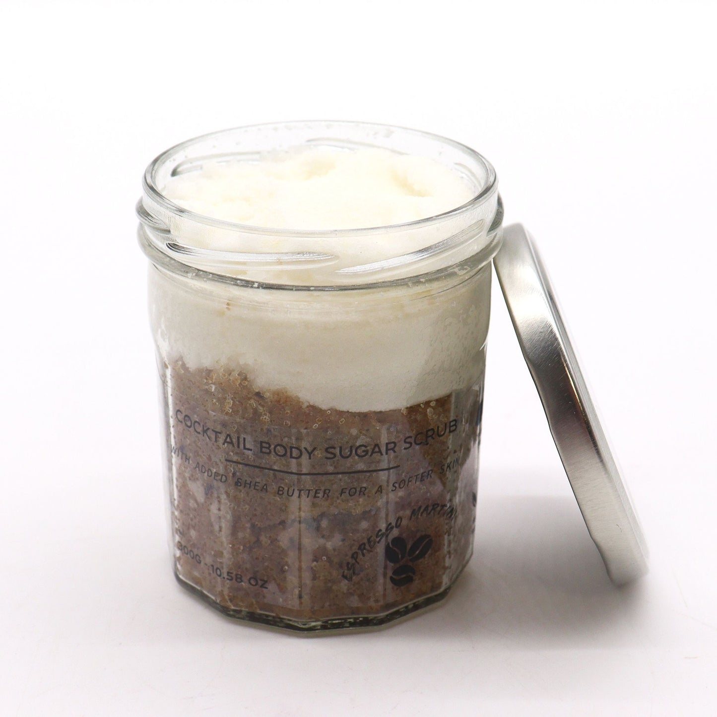 Espresso Martini Körperpeeling mit Zucker & Sheabutter (300g)
