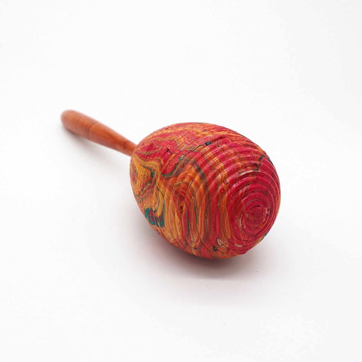 Handgefertigte Maraca aus Bali-Rattan – 23 cm Naturklang