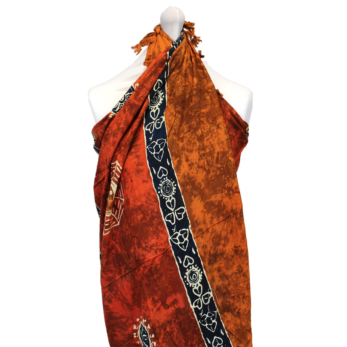 Sarong-Set 'Keltische Harmonie' (4 Stück) – Yin-Yang Design in leuchtenden Farben