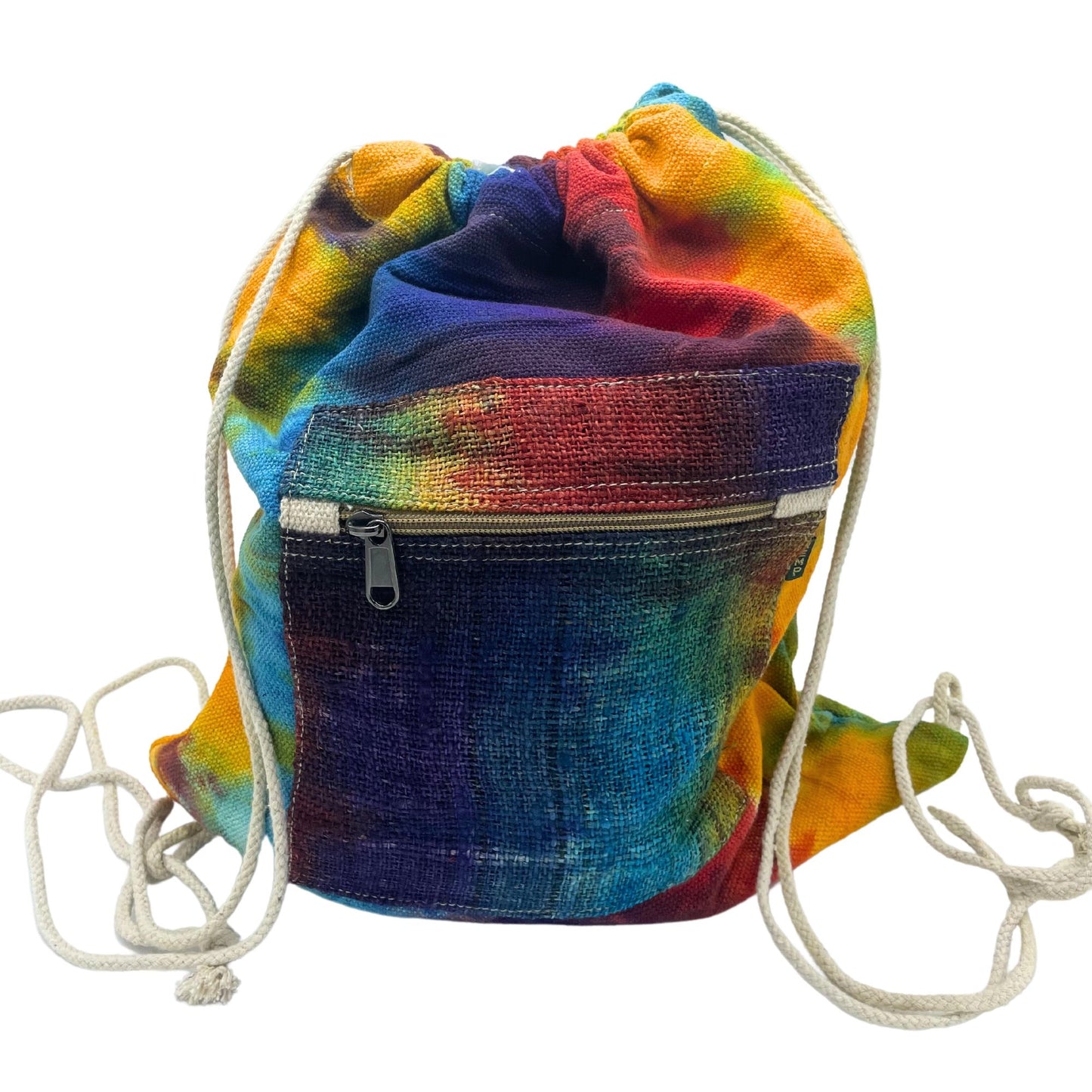 Hanf-Baumwolle Tragebeutel mit Tie-Dye Muster – Handgefertigt in Nepal