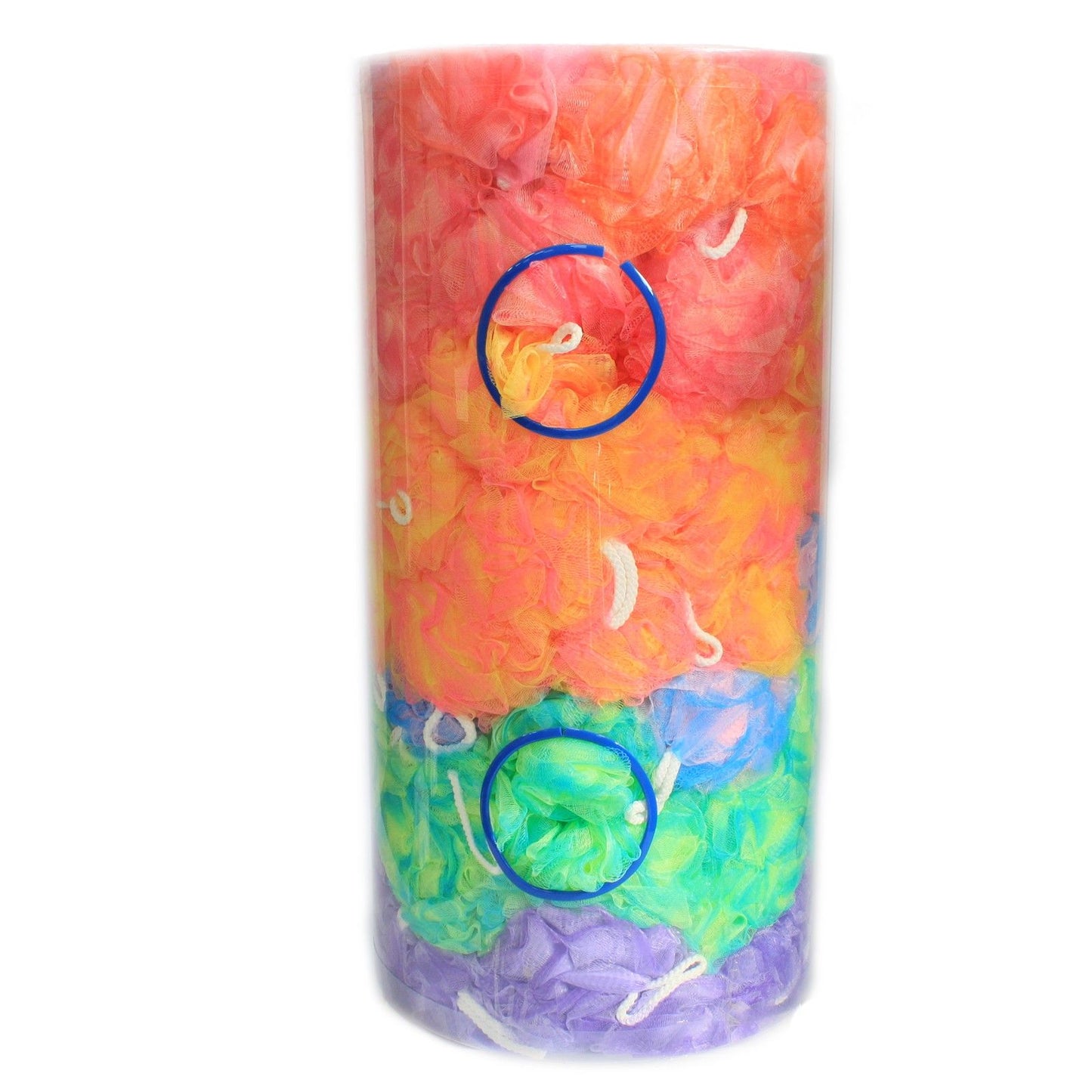 Vivid Glow Duschschwamm-Set – 4 Stück in Präsentationsröhre