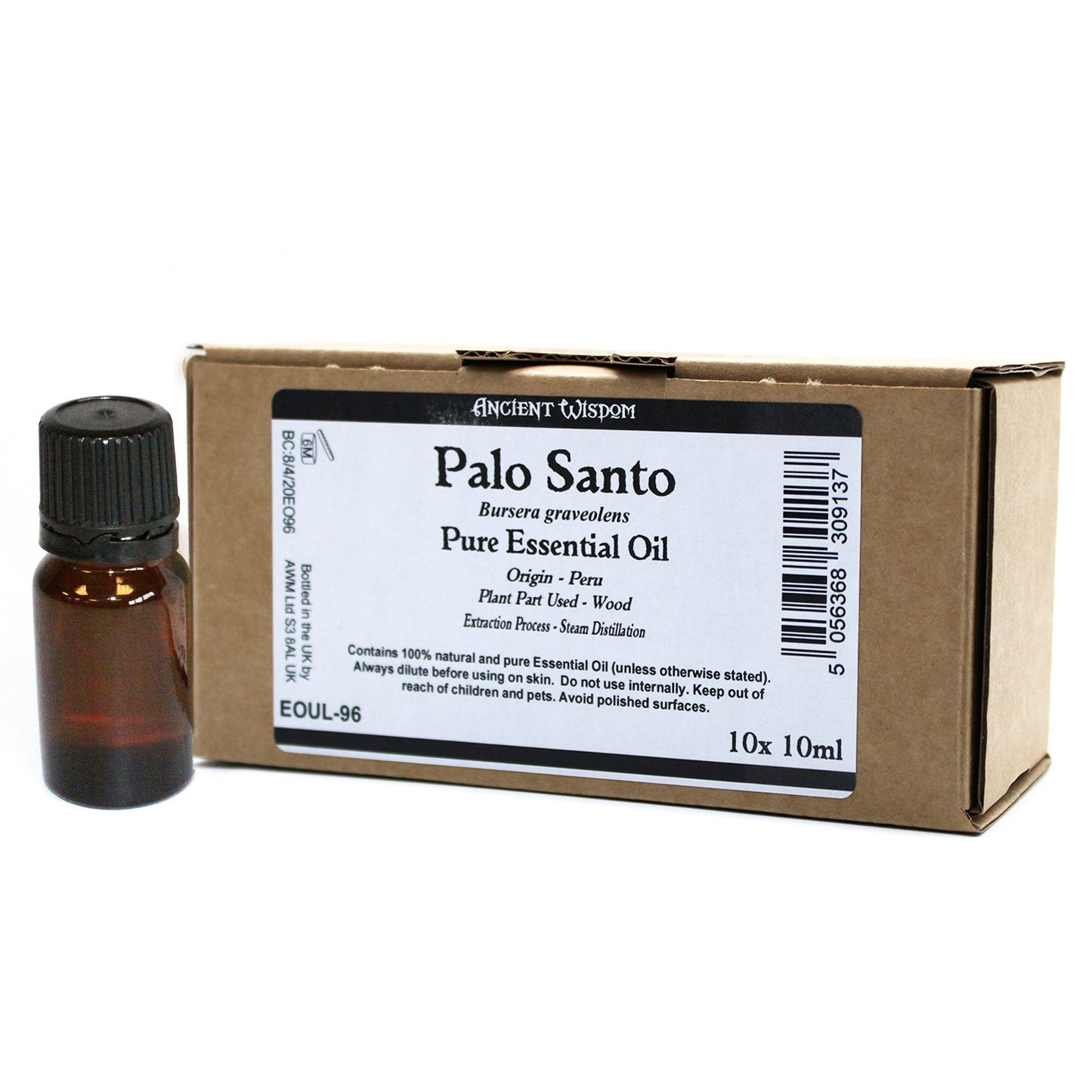 Palo Santo Ätherisches Öl Set - 10 Fläschchen à 10ml, ungelabelt