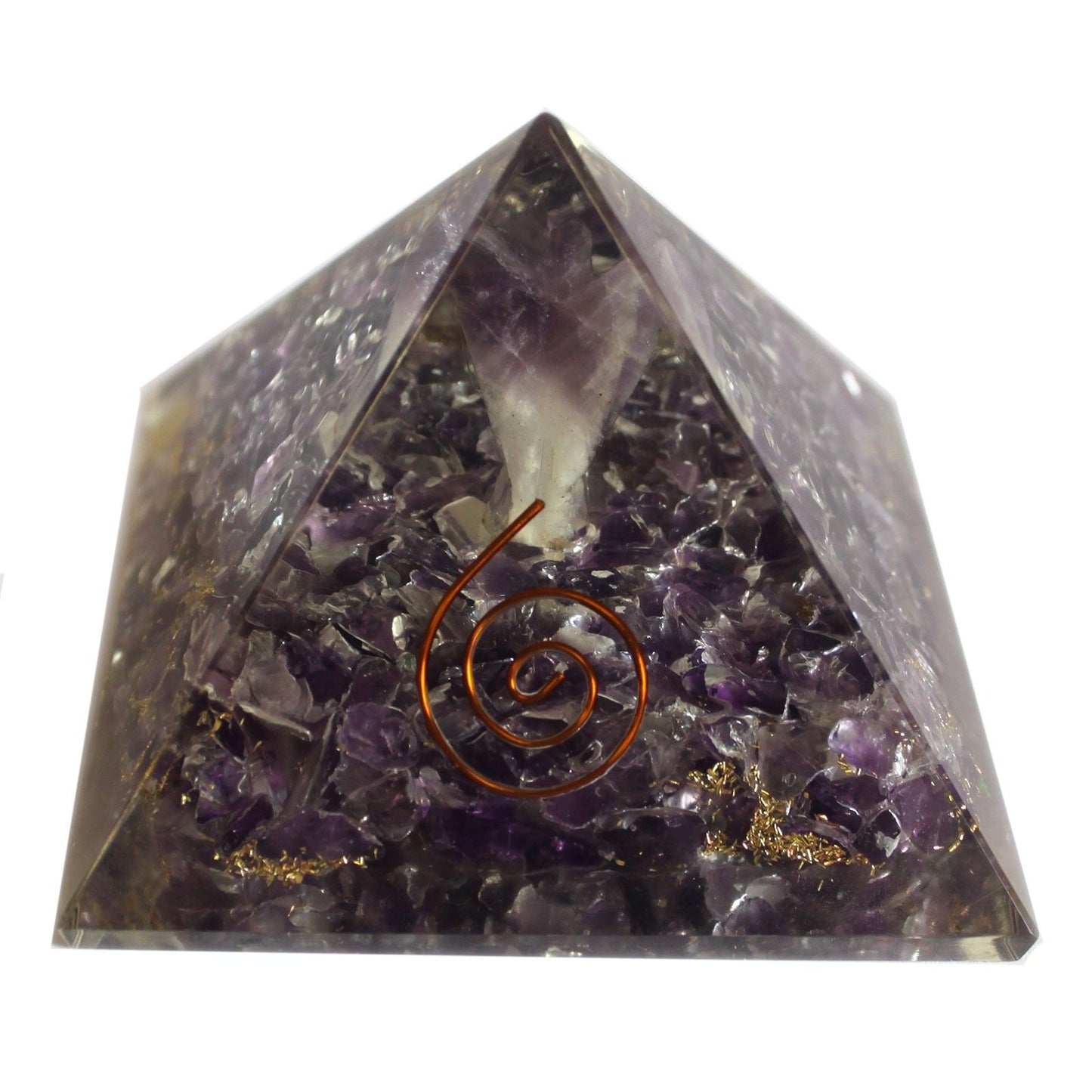 Orgonit-Pyramide 'Engelsenergie' 7 cm – Handgefertigtes Harmonie-Objekt