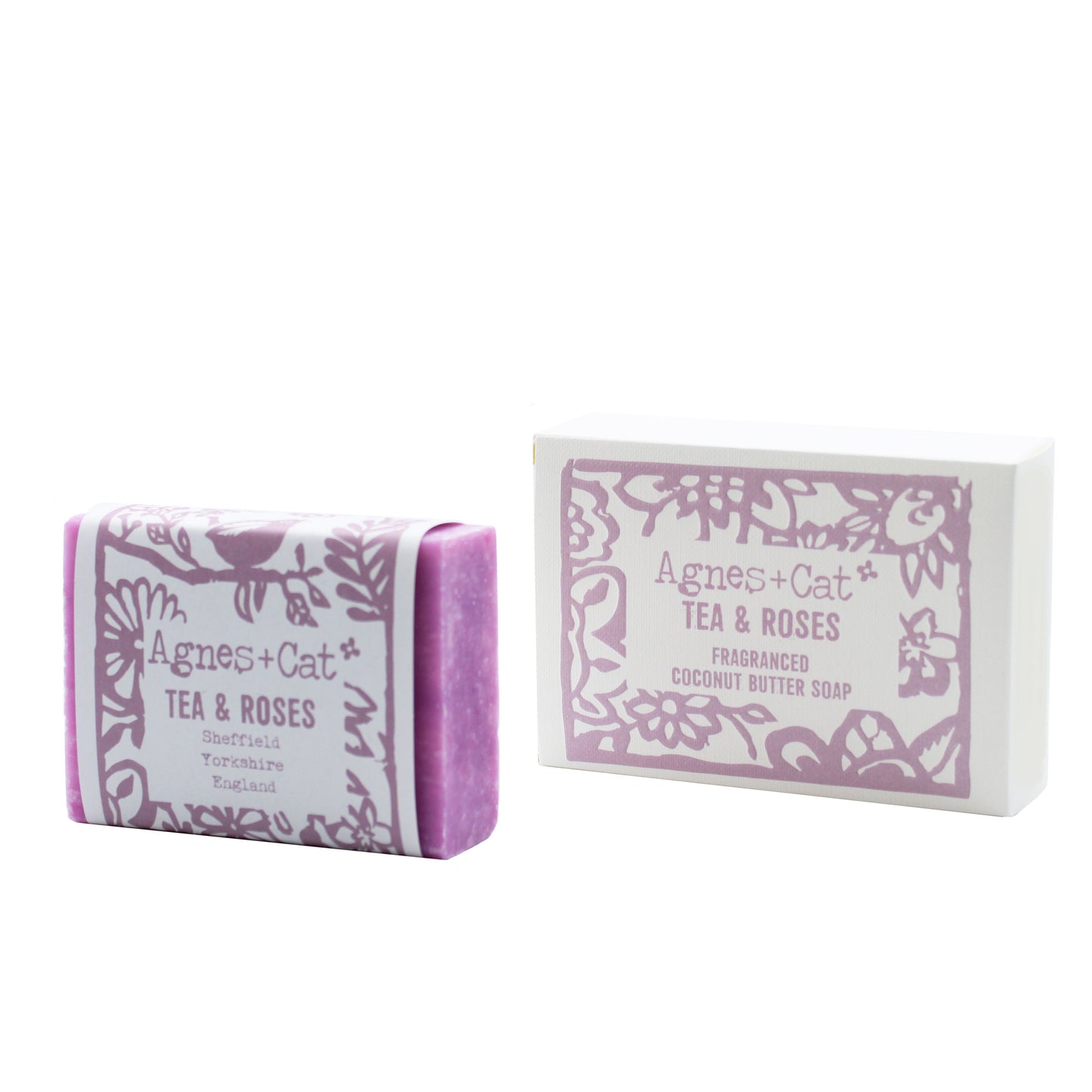Handgemachte Naturseife Tea & Roses (140g) - Blumig-herbes Dufterlebnis