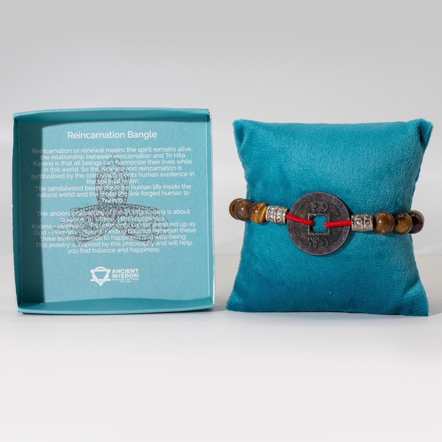 Tri Hita Karana Armband – Perlen aus Stein, Glas und Holz