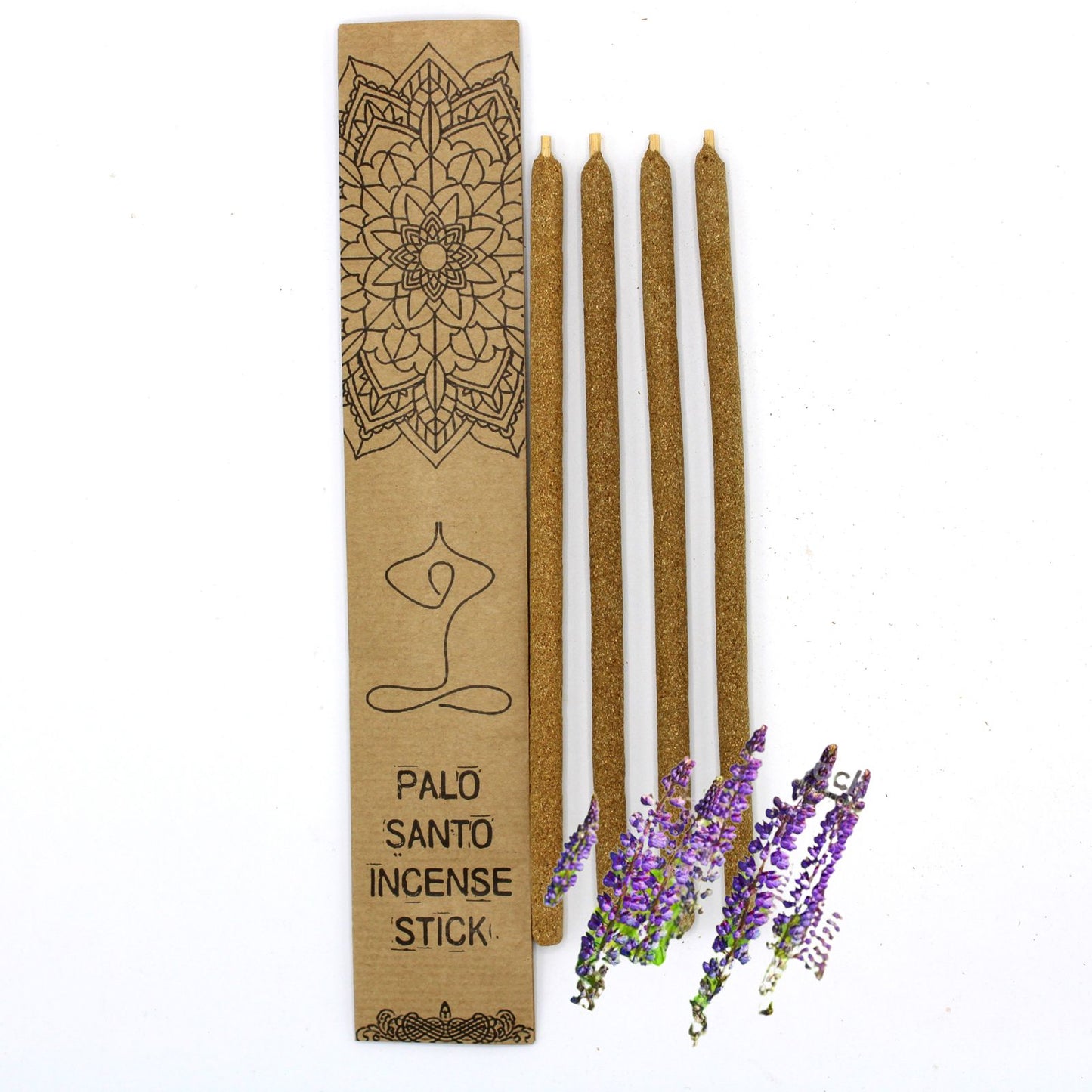 Palo Santo Räucherstäbchen 'Zypresse' – 4 große Stäbchen im Naturpapier-Beutel