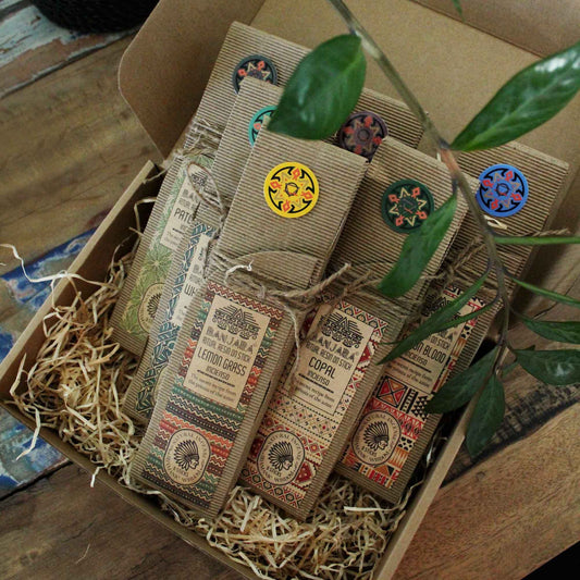 Ritualharz-Stäbchen Set Nr. 2 – 6 Aromen, je 8 Stäbchen