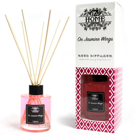 Duftstäbchen Diffusor Jasminflügel – 120ml mit natürlichen Rattanstäben