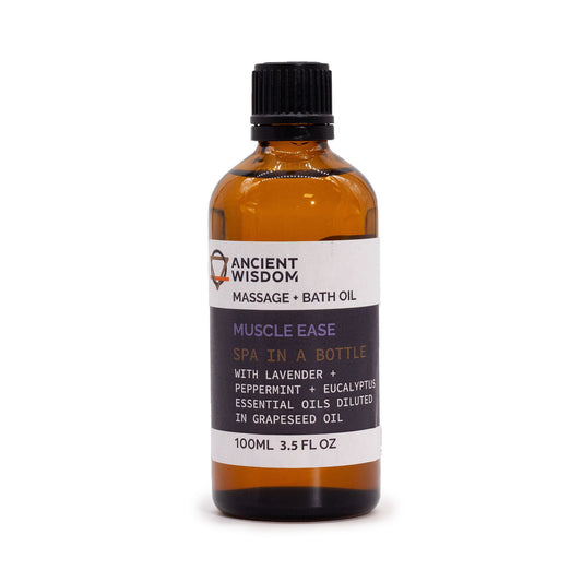 Muscle Ease Massageöl mit Lavendel, Pfefferminze & Eukalyptus – 100ml