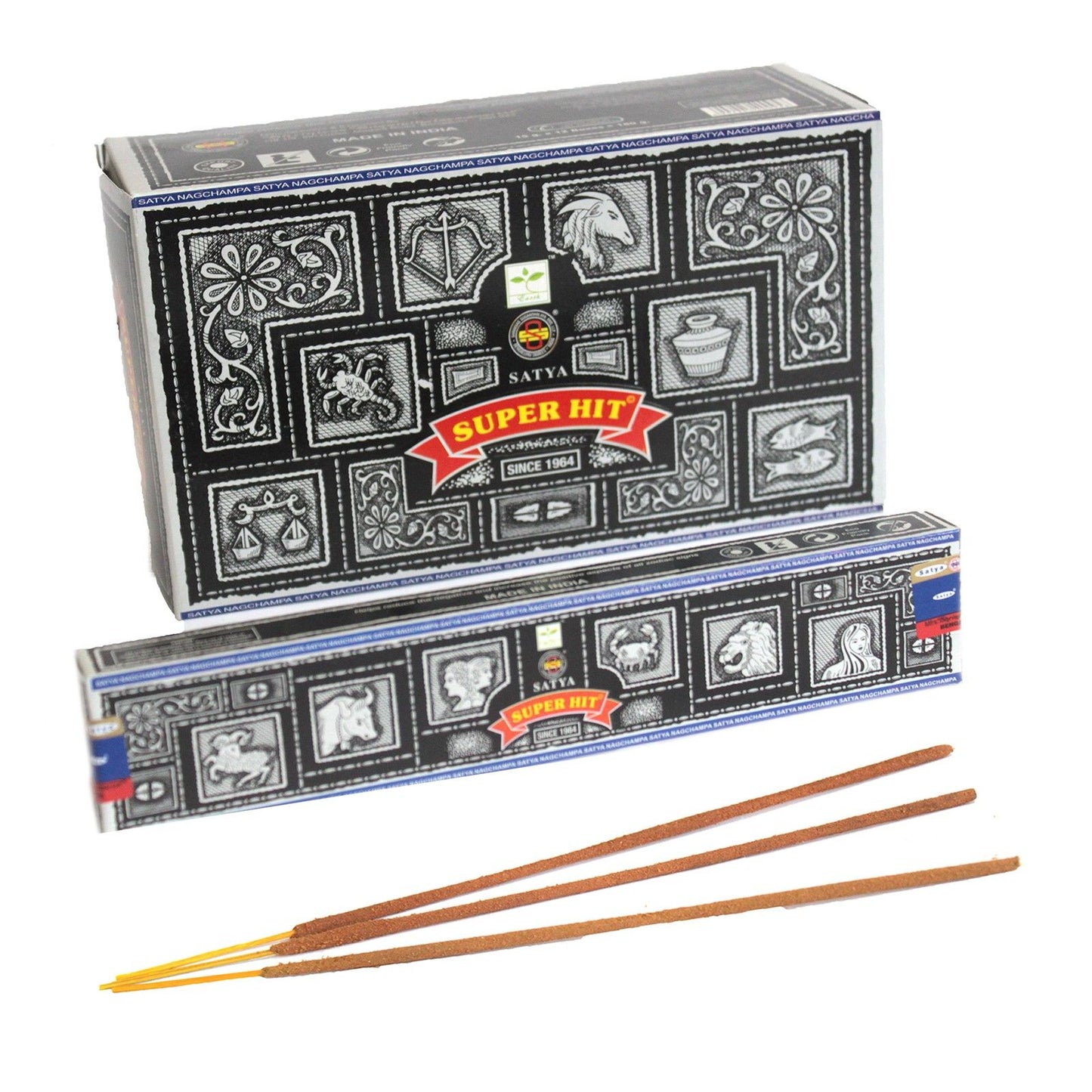 Nag Champa Super Hit Räucherstäbchen – Handgetaucht & sanft duftend (15g Packung)