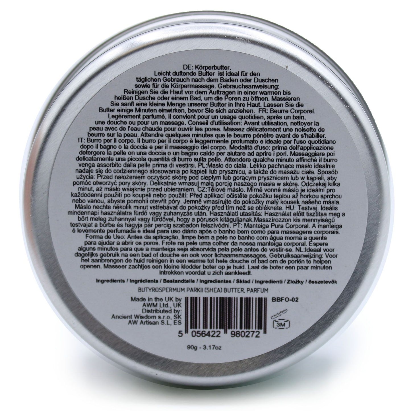 Shea Körperbutter 'Crazy Mango' – 90g Dose mit exotischem Duft