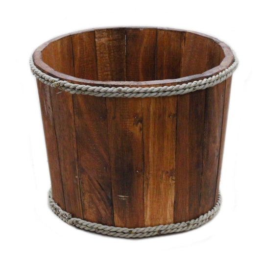 Maritimer Präsentationstrog aus Albasia-Holz - Braun, 21 x 29 cm