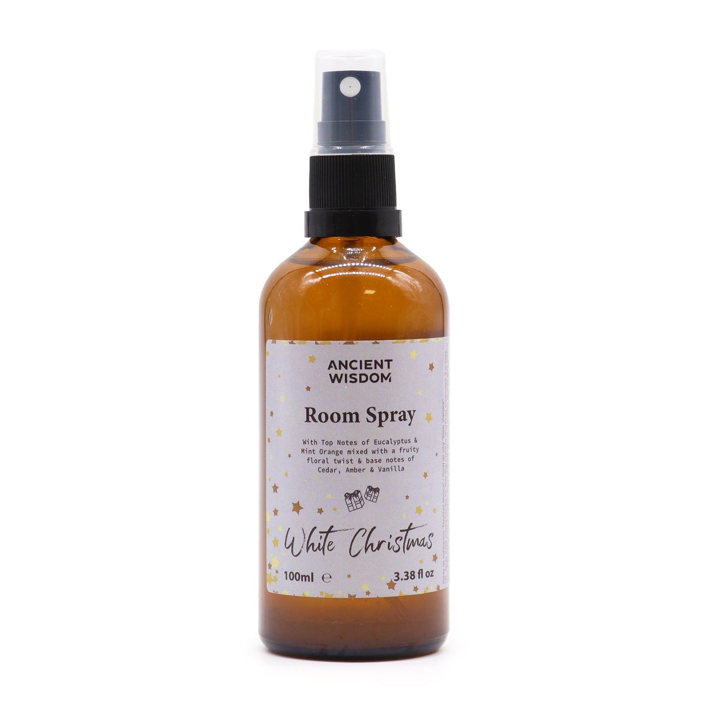 Raum- & Kissenspray 'Weiße Weihnachten' – Eukalyptus & Amber, 100 ml