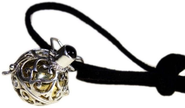 Engelsglocke 'Abendruhe' Anhänger aus 925er Sterlingsilber – 18mm persönlicher Talisman
