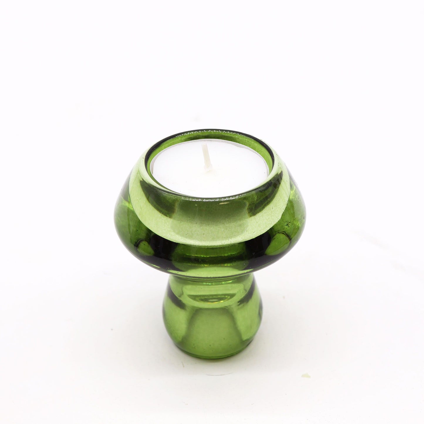 Kerzenhalter-Set 'Gartenjade' (2 Stück) - Reversibel für Tafelkerze & Teelicht