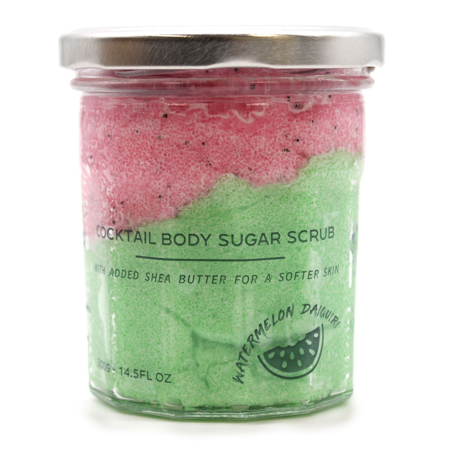 Sugar Body Scrub Wassermelone Daiquiri – Natürliches Zuckerpeeling mit Sheabutter, 300g