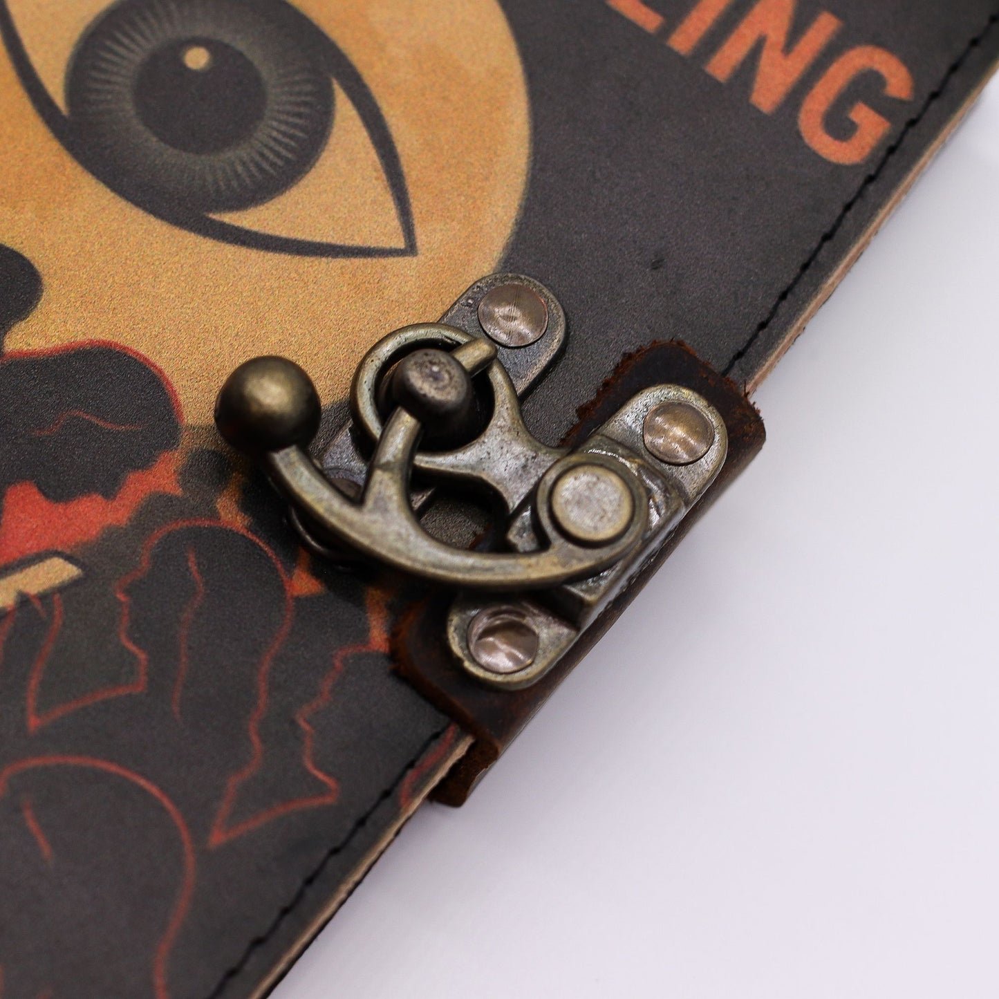 Leder-Notizbuch 'Stop Doom Scrolling' – Ihr Werkzeug für mehr Achtsamkeit