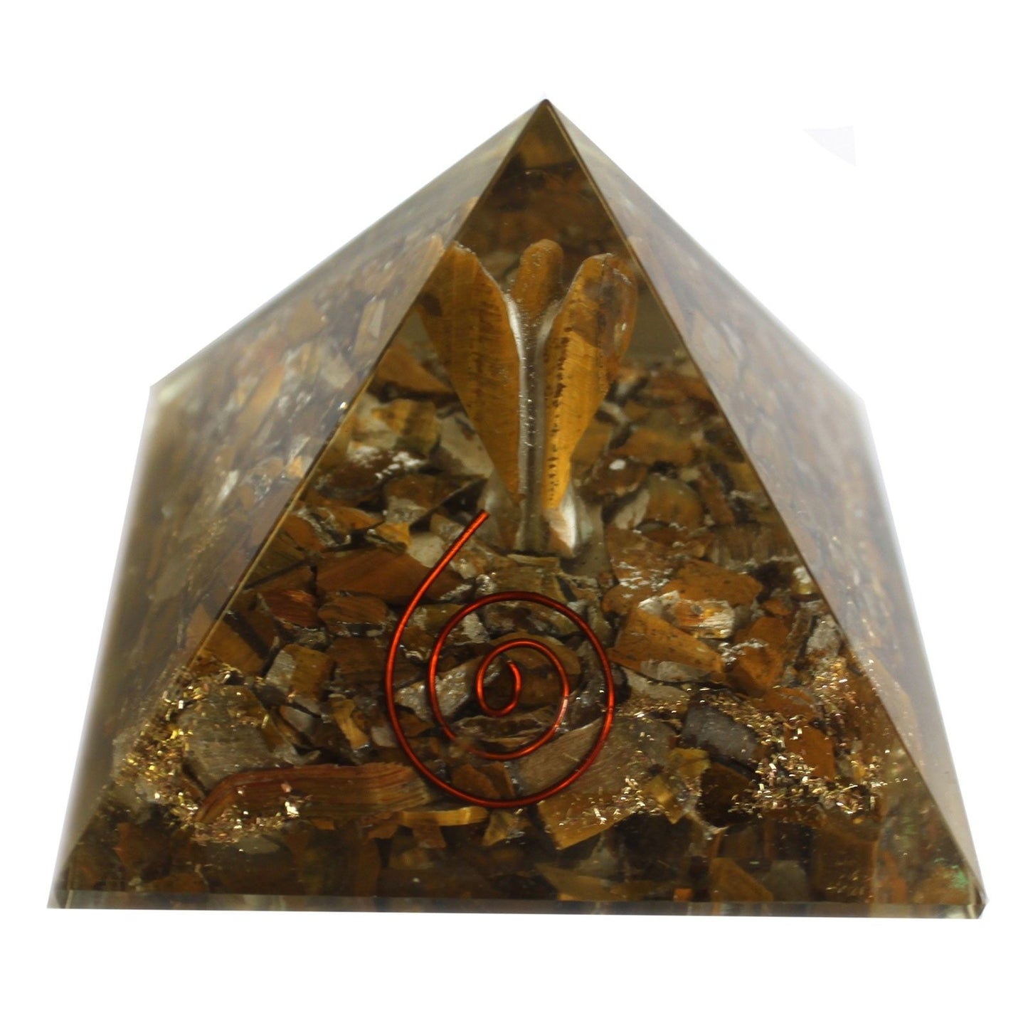 Orgonit-Pyramide 'Engelsenergie' 7 cm – Handgefertigtes Harmonie-Objekt