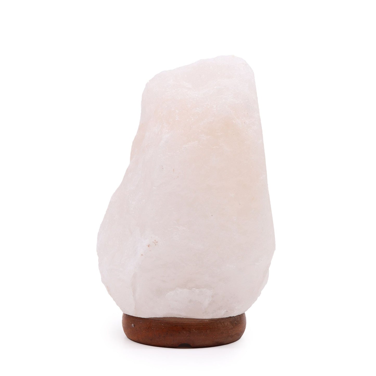Himalaya-Salzlampe mit Holzbasis – Handgefertigtes Naturlicht