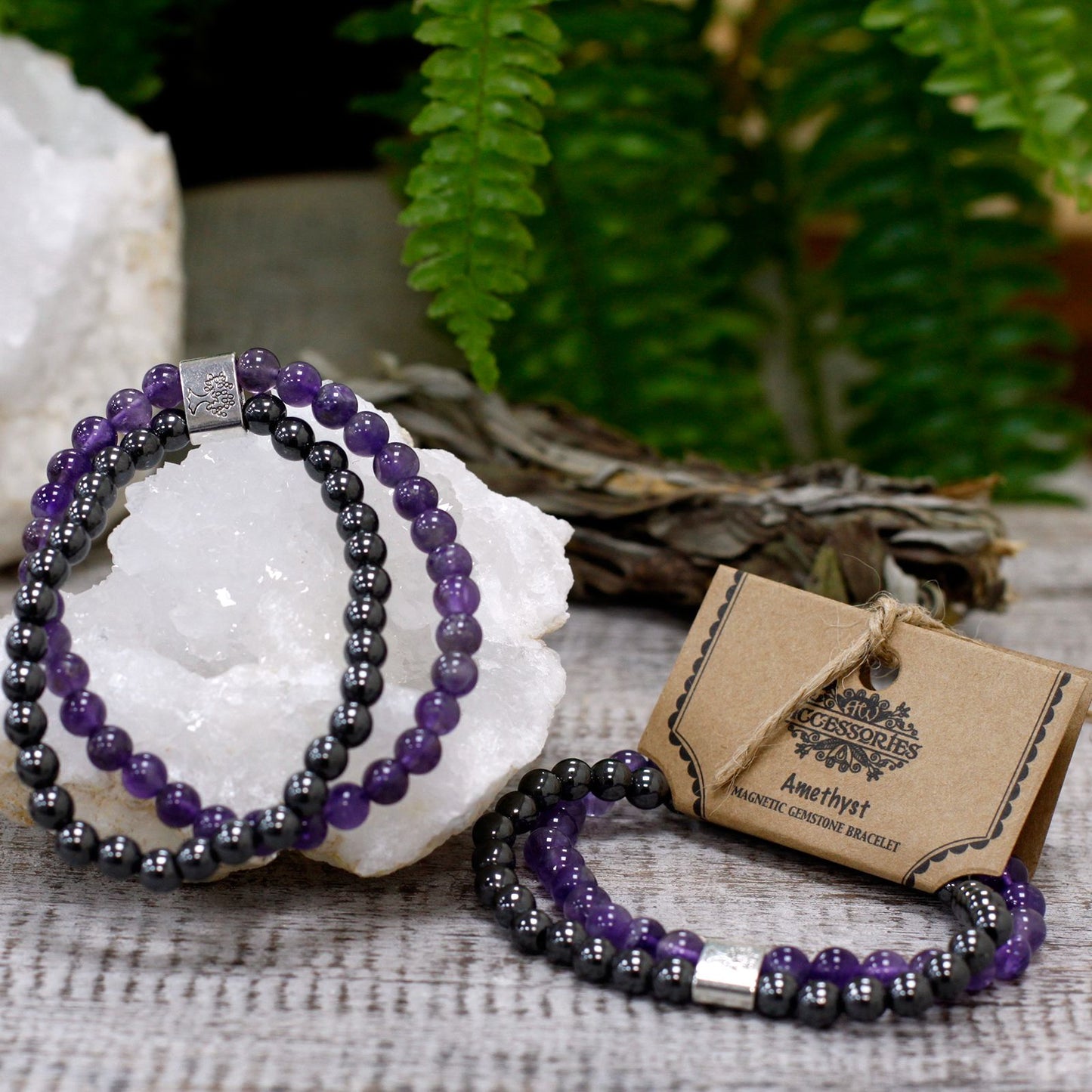 Magnetarmband mit Amethyst – Natürlicher Edelstein für Balance & Stil