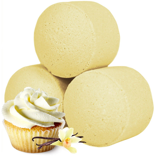 Mini Badebomben Box 'Vanilla Cupcake' - 90 Stück für sprudelnden Badespaß