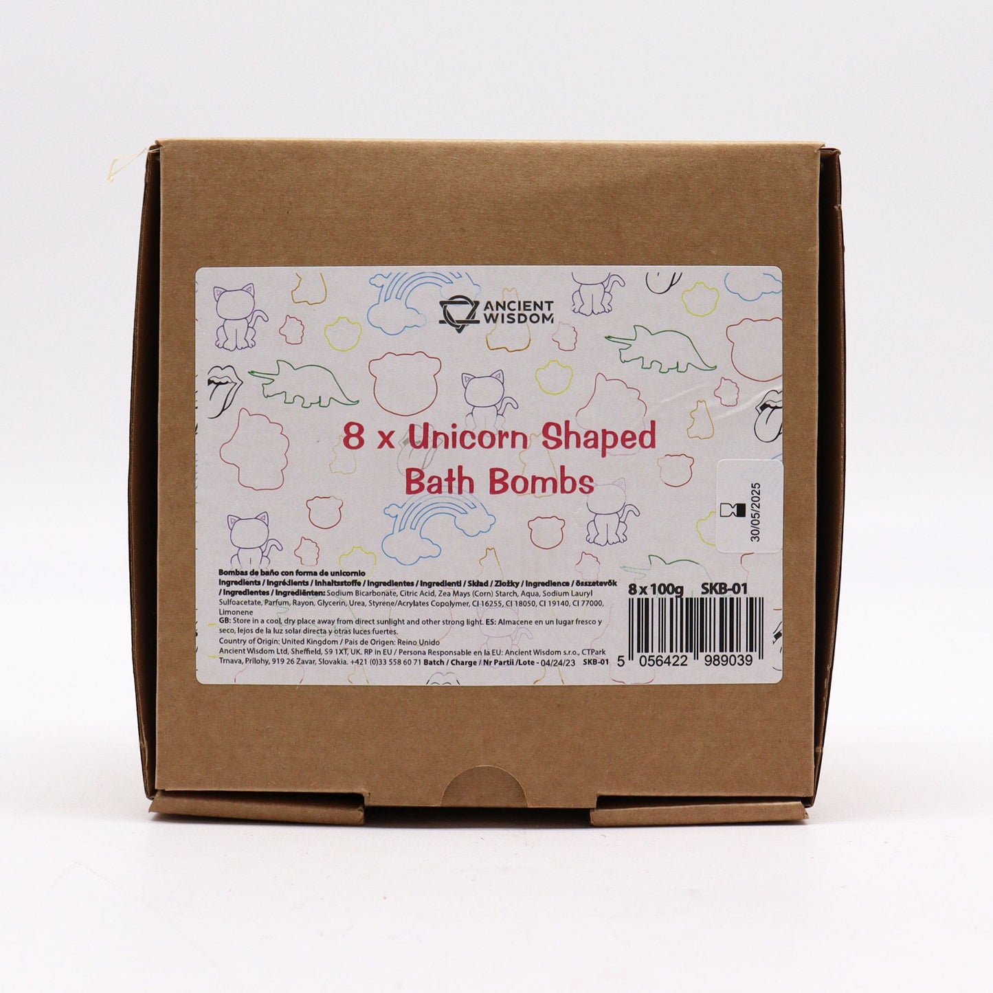 Badebombe 'Magisches Einhorn' mit Passionsfrucht-Duft – 100g