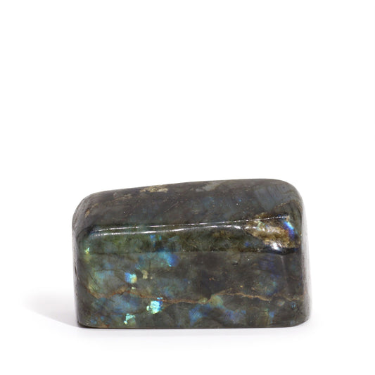 Labradorit Dekorstein aus Madagaskar – Handpoliert, 65-90 mm, 250-370 g