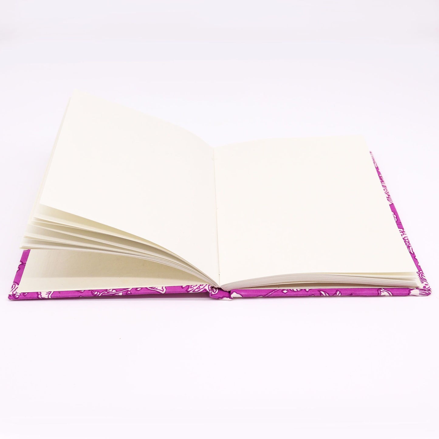 Notizbuch 'Antik-Fuchsia' – Handgefertigt aus Baumwolle, 20x15 cm