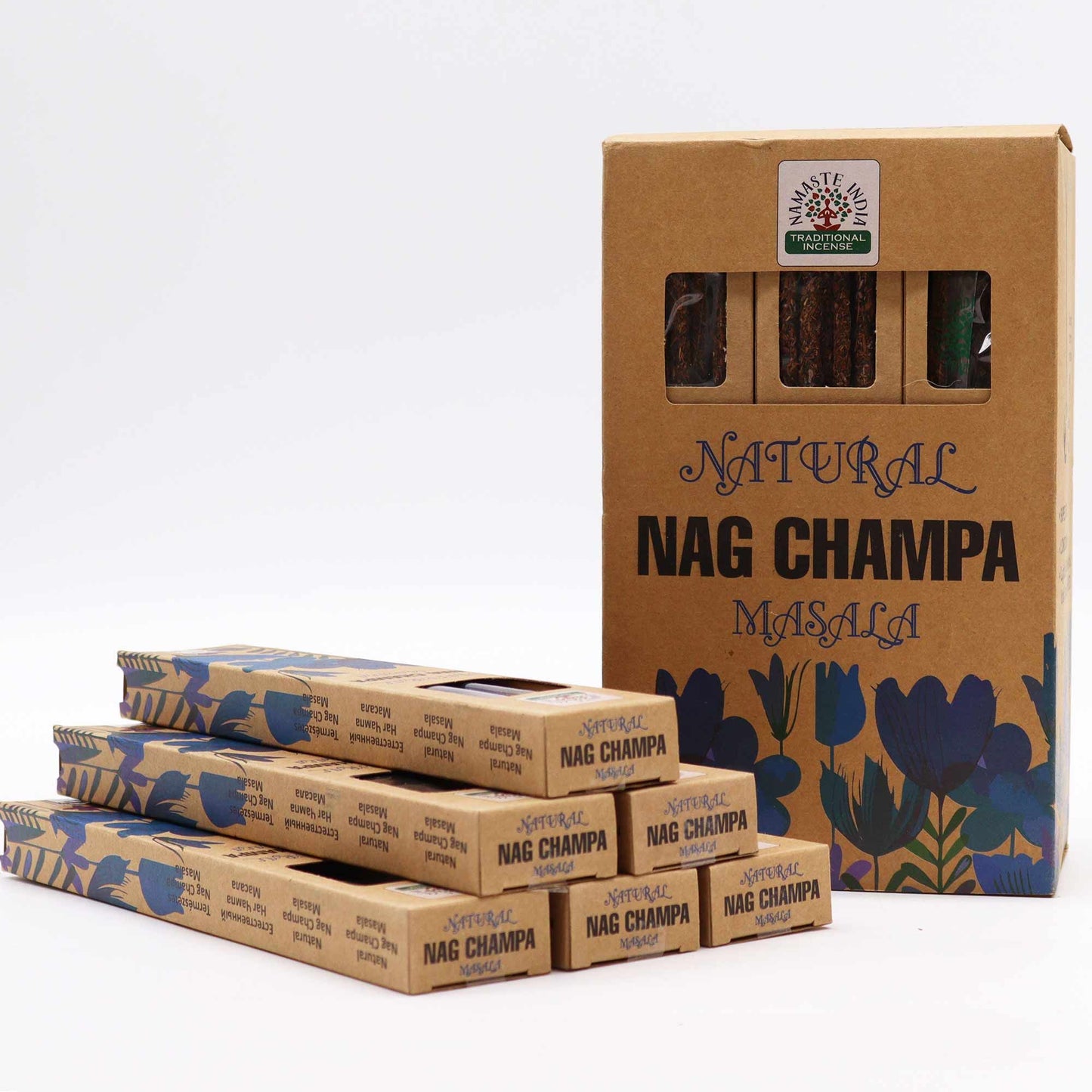 Masala Räucherstäbchen Nag Champa - Natürlicher Duft für innere Ruhe (ca. 11 Stück)