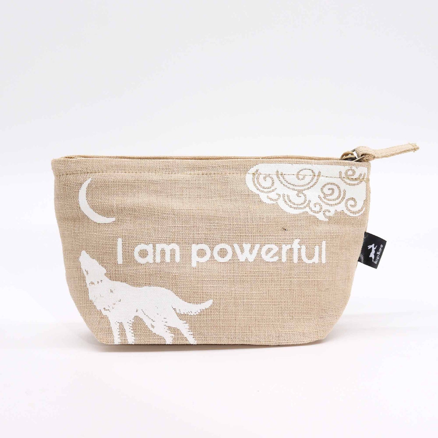 Kraftspender Jutebeutel - Motivationsbeutel mit Aufdruck 'I am Powerful'