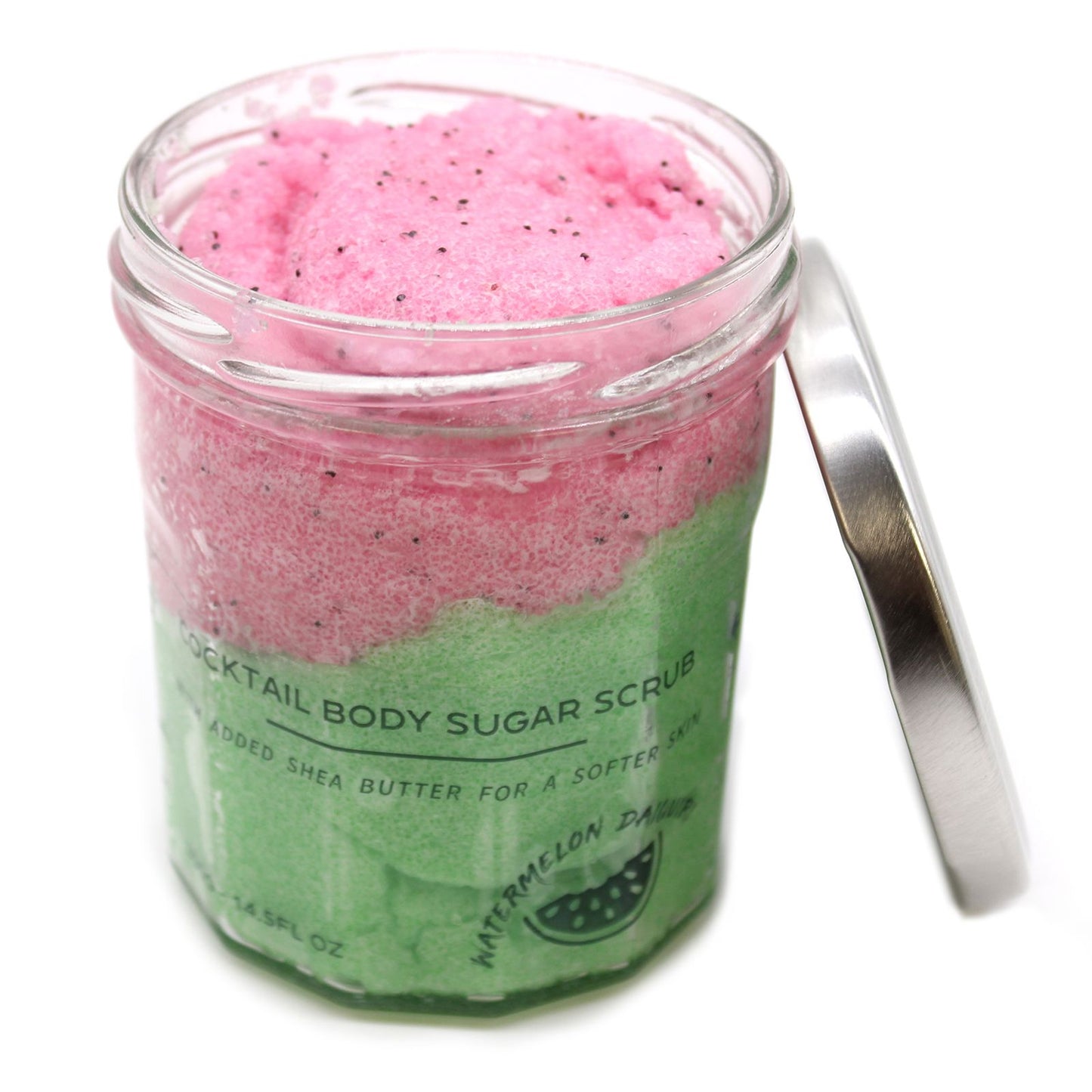 Sugar Body Scrub Wassermelone Daiquiri – Natürliches Zuckerpeeling mit Sheabutter, 300g