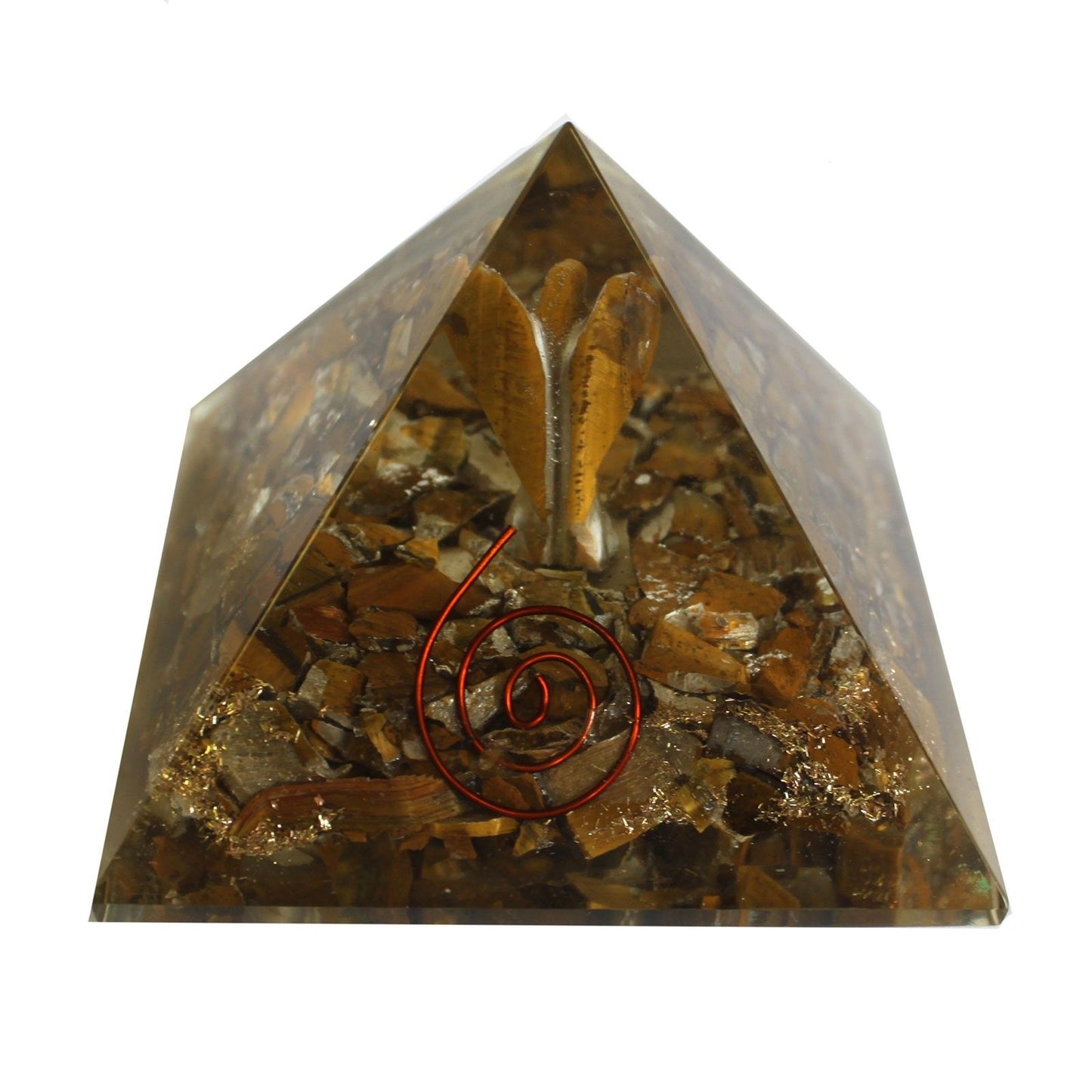 Orgonit-Pyramide 'Engelsenergie' 7 cm – Handgefertigtes Harmonie-Objekt