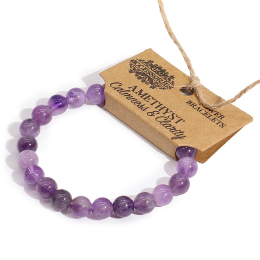 Dehnbares Amethyst-Armband – Harmonischer Schmuck mit Edelsteinen