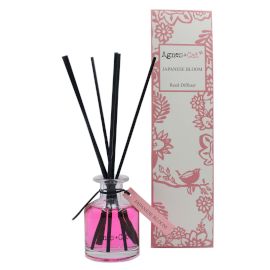 Reed Diffuser Set 'Japanische Blüte' – 140ml Duftöl mit Glasflasche
