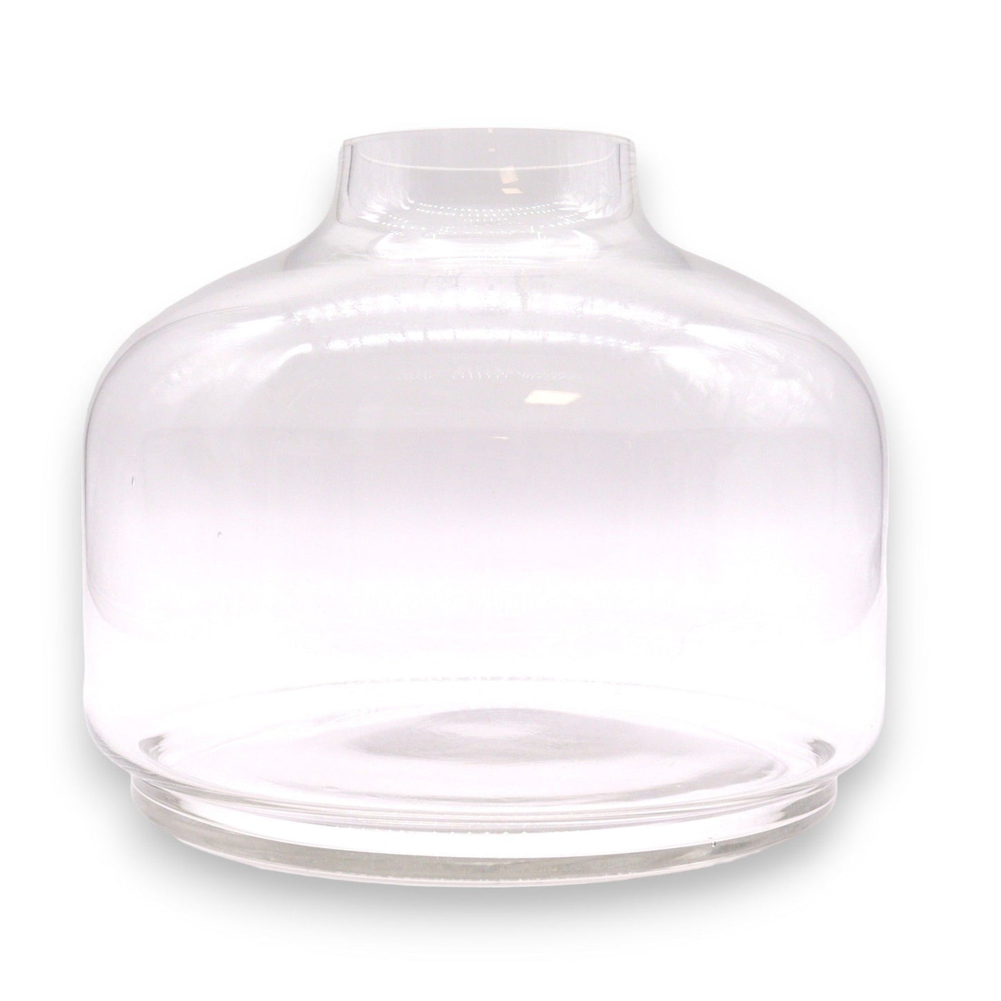 Großes Kugel-Terrarium auf Edelholz-Sockel - 23 cm