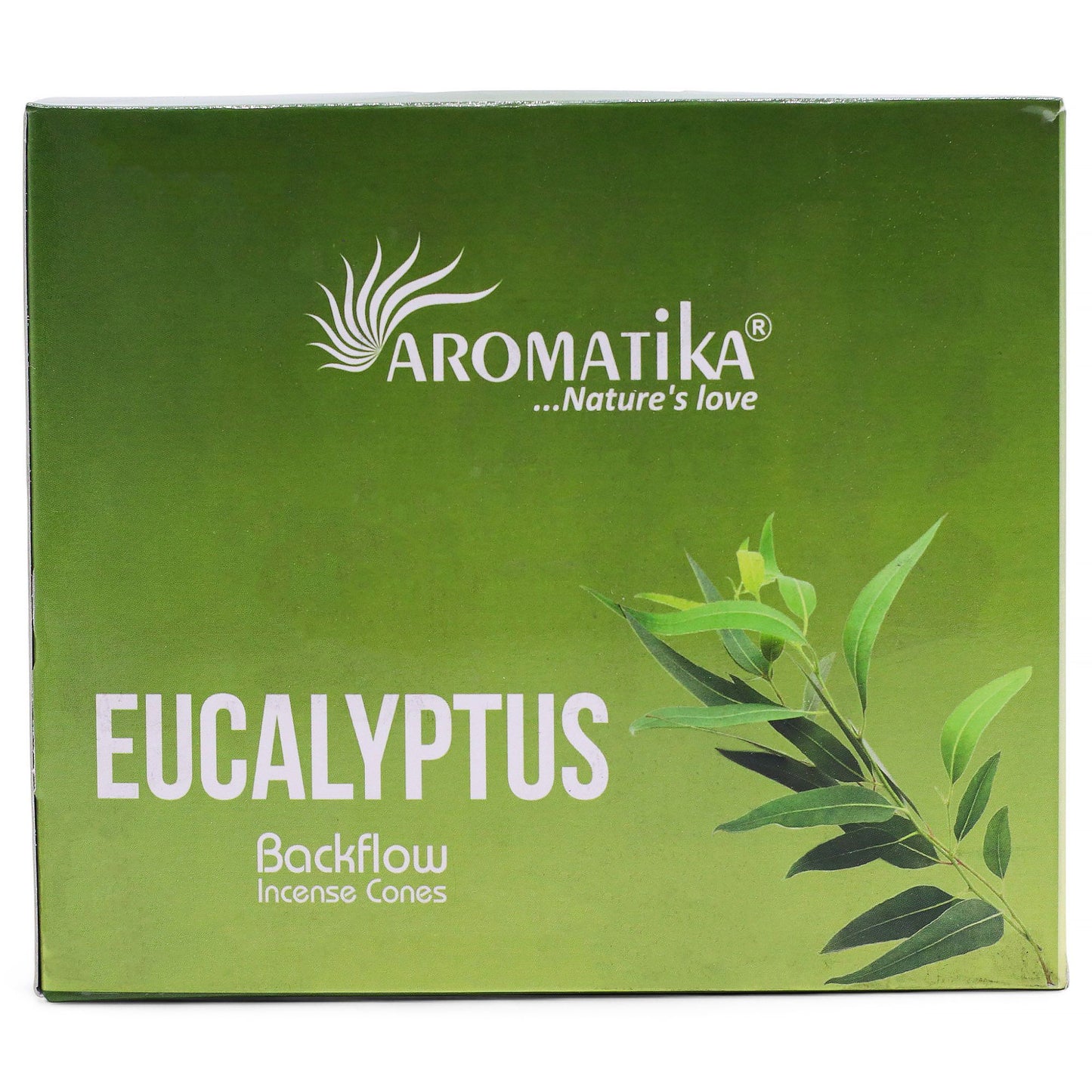 Masala Rückfluss-Räucherkegel Eukalyptus - 10 Stück mit hypnotischem Rauchfluss