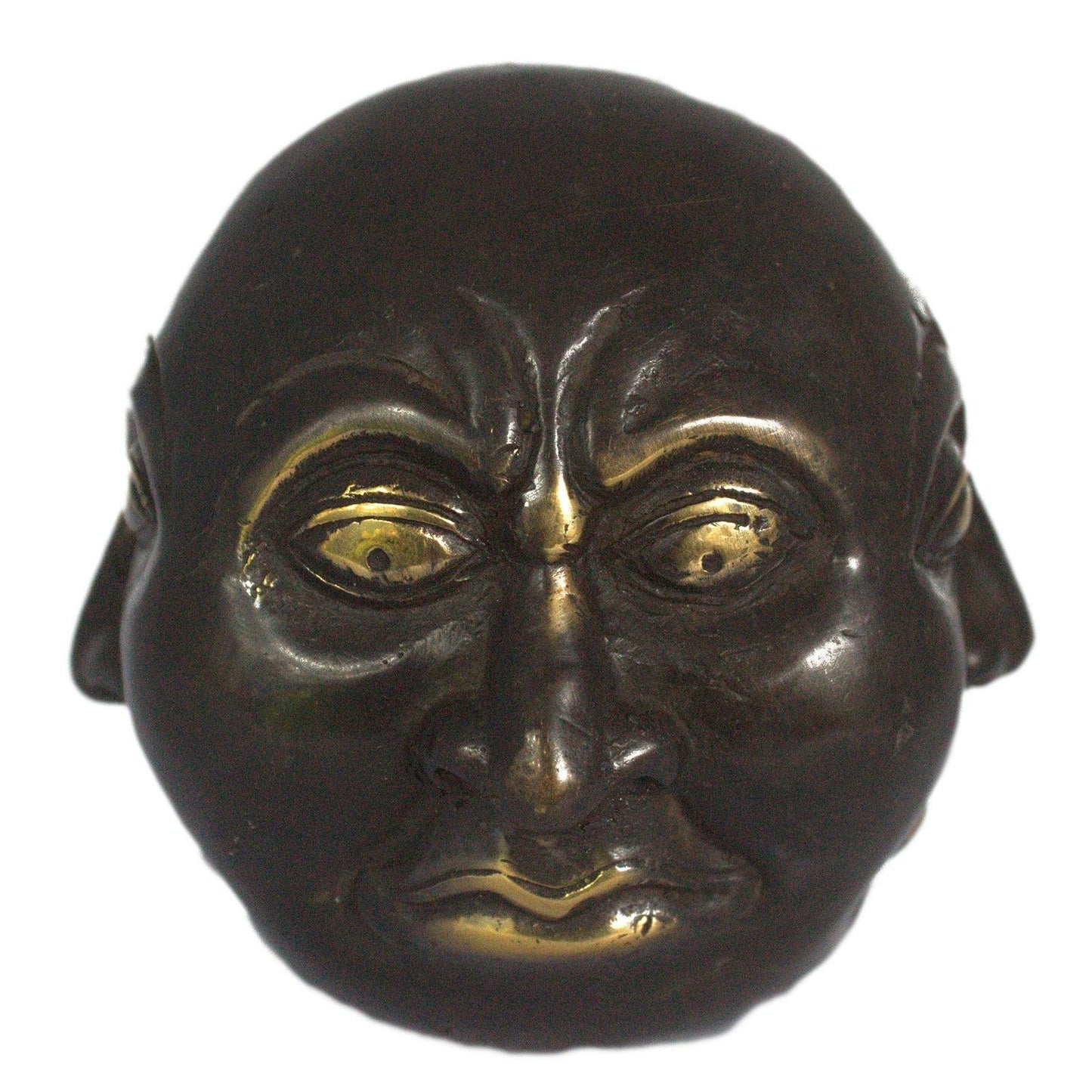 Messing-Buddha mit vier Gesichtern – Handgefertigte Fengshui-Statue, 10 cm