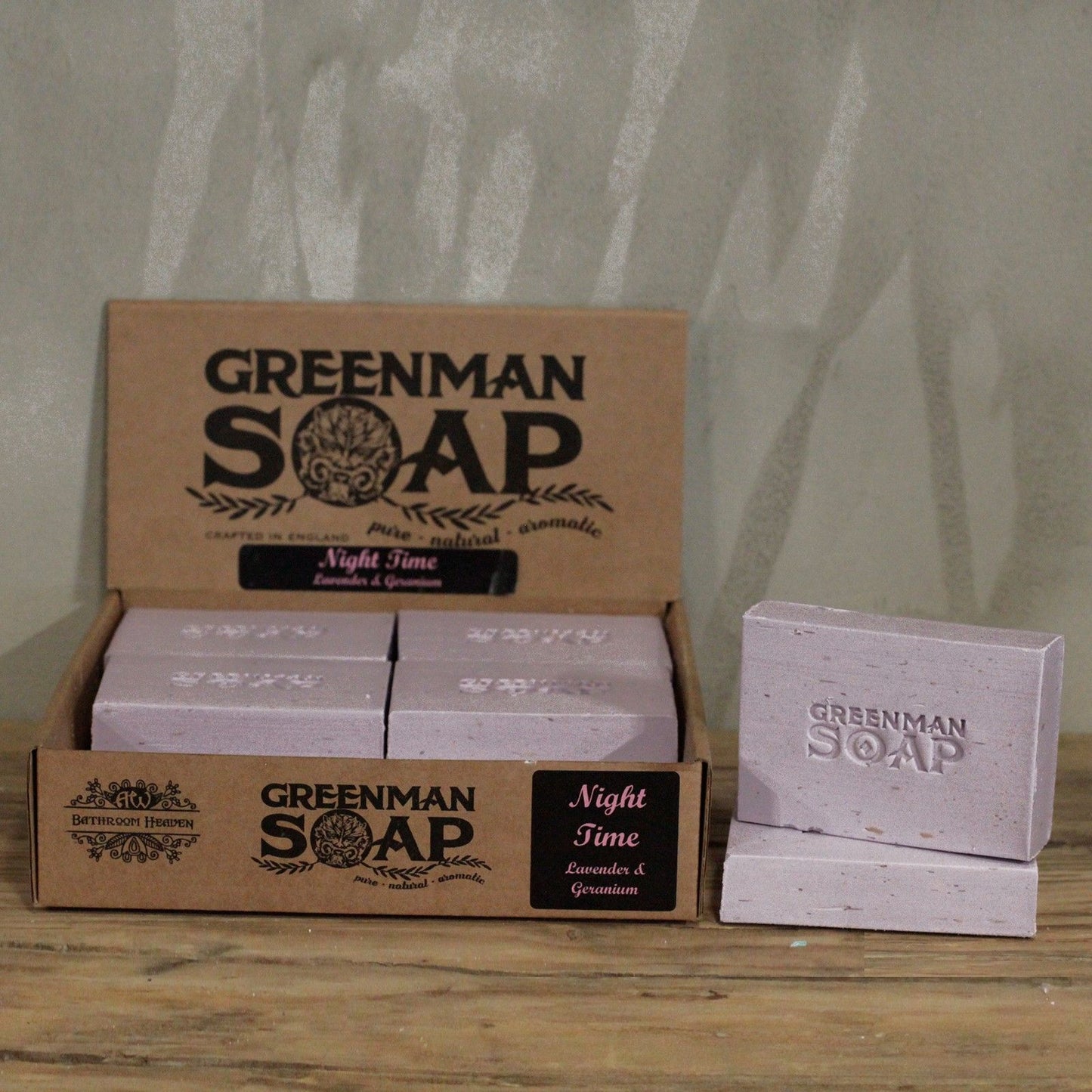Greenman Night Time Seife – Lavendel & Geranium (100g)