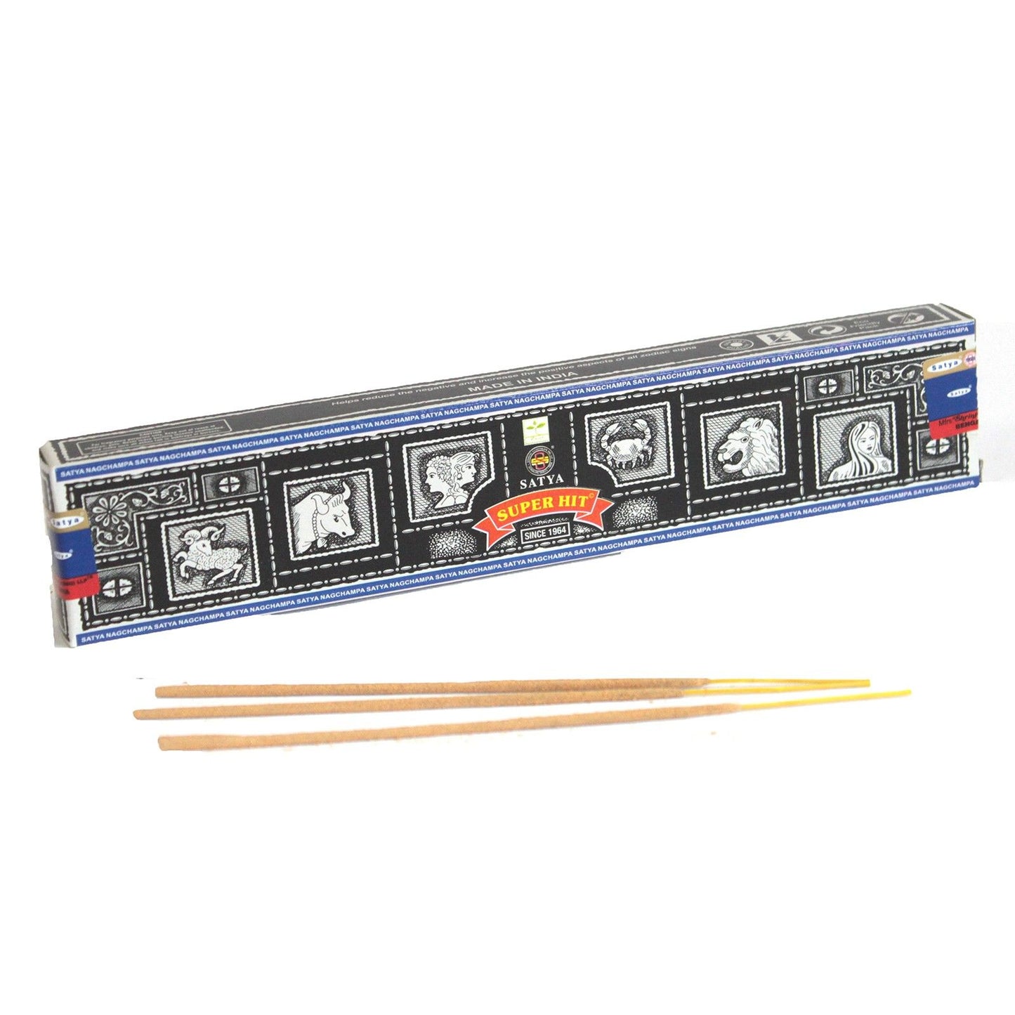 Nag Champa Super Hit Räucherstäbchen – Handgetaucht & sanft duftend (15g Packung)