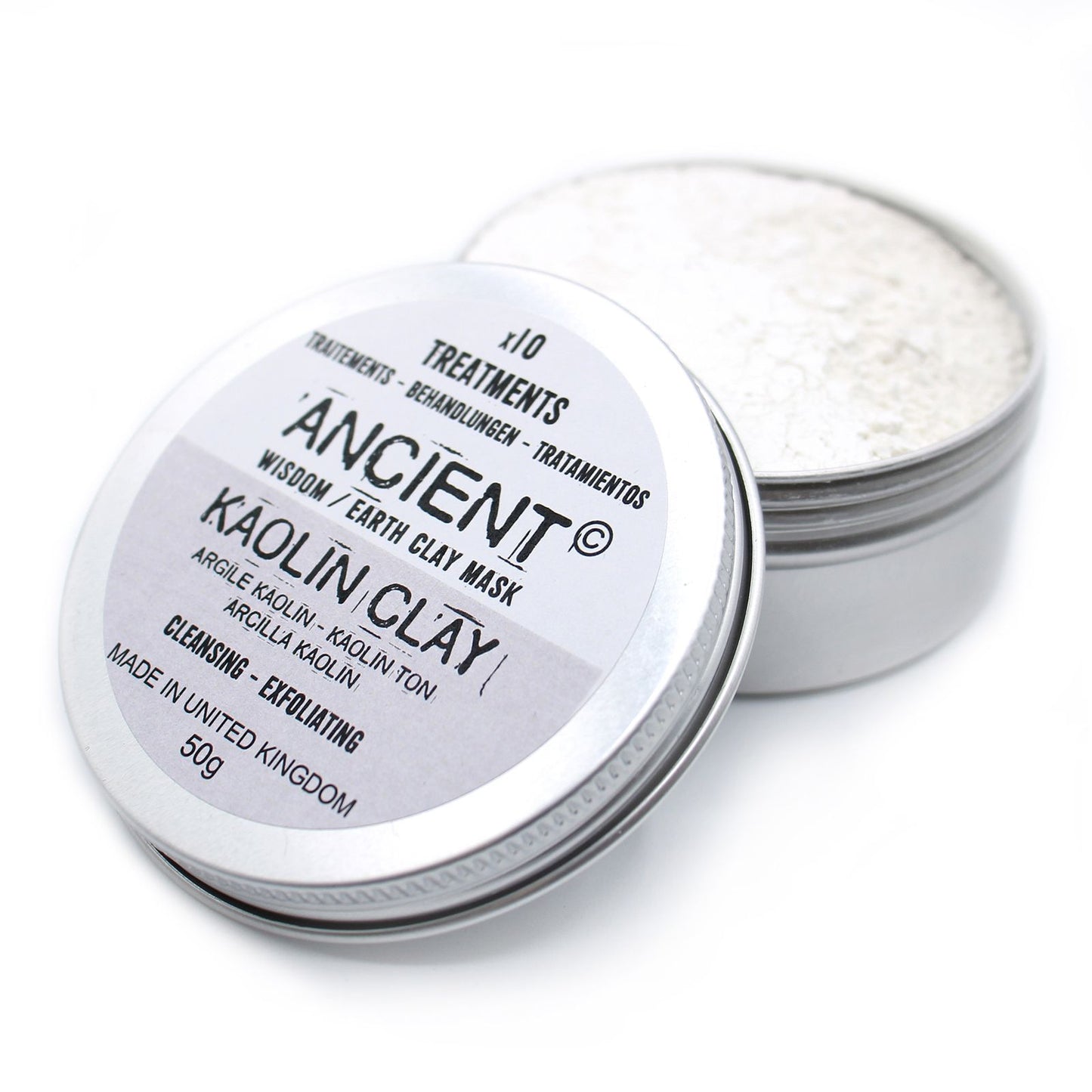 Reines Kaolin-Tonpulver 50g – Sanfte Mineralmaske zum Selbstanrühren