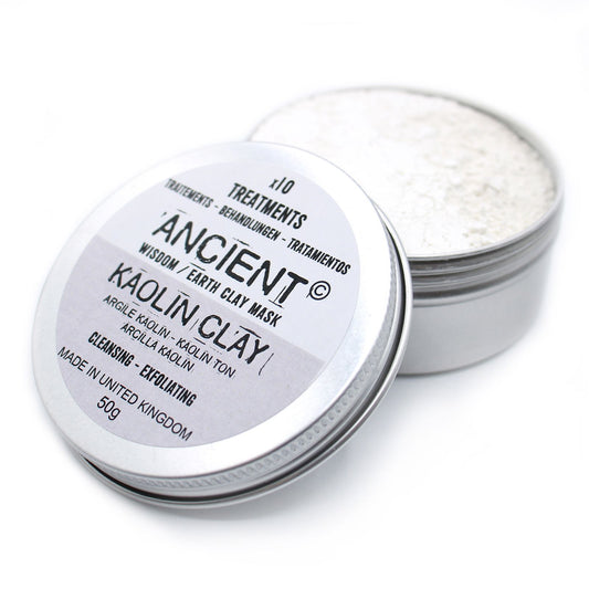 Reines Kaolin-Tonpulver 50g – Sanfte Mineralmaske zum Selbstanrühren