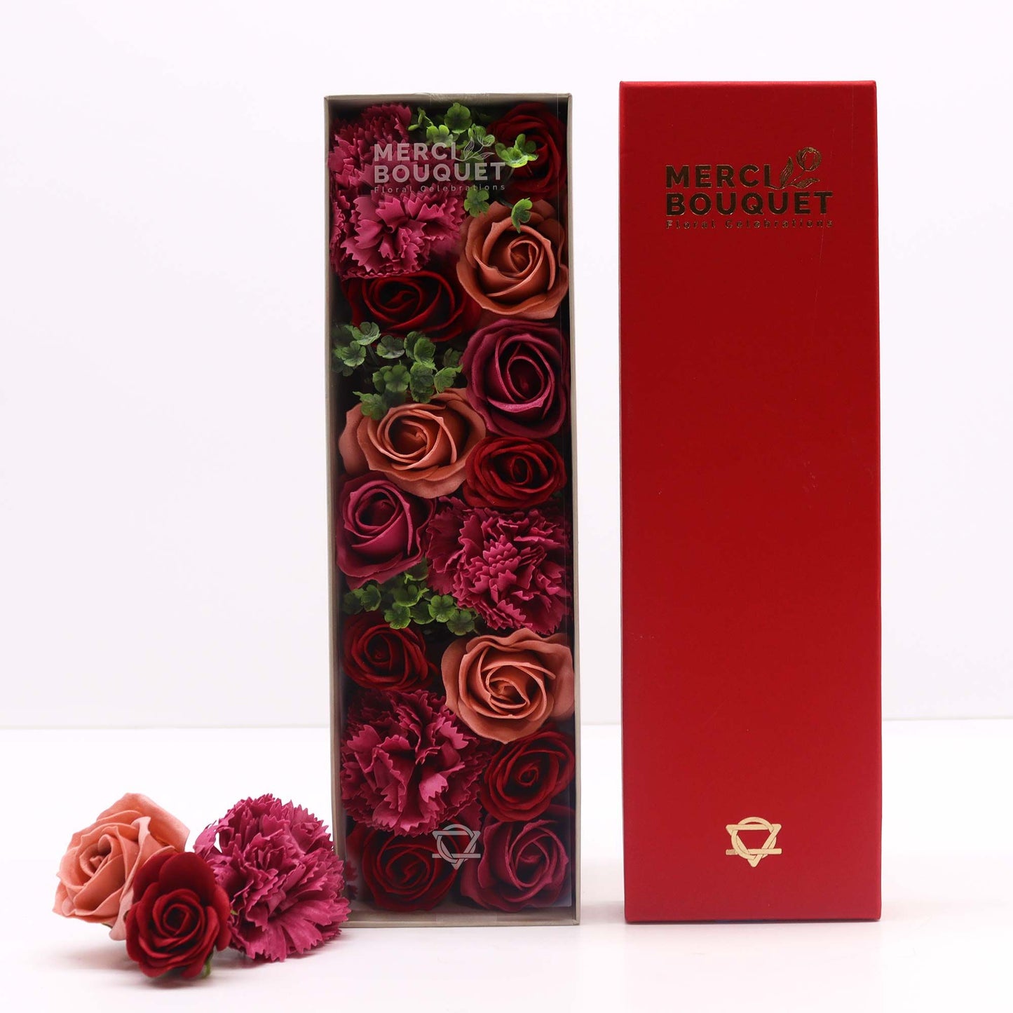 Seifenrosen-Geschenkbox in Vintage-Farben – Zeitlose Romantik zum Verschenken