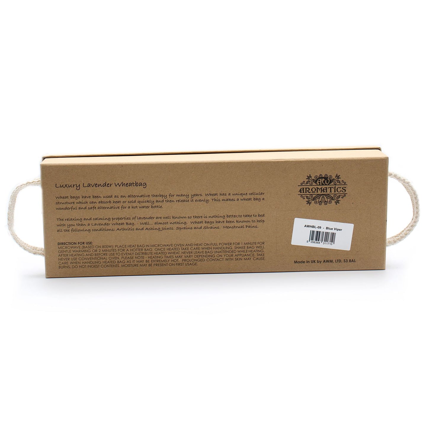 Premium Weizenkissen mit Lavendel in Geschenkbox - Blue Viper