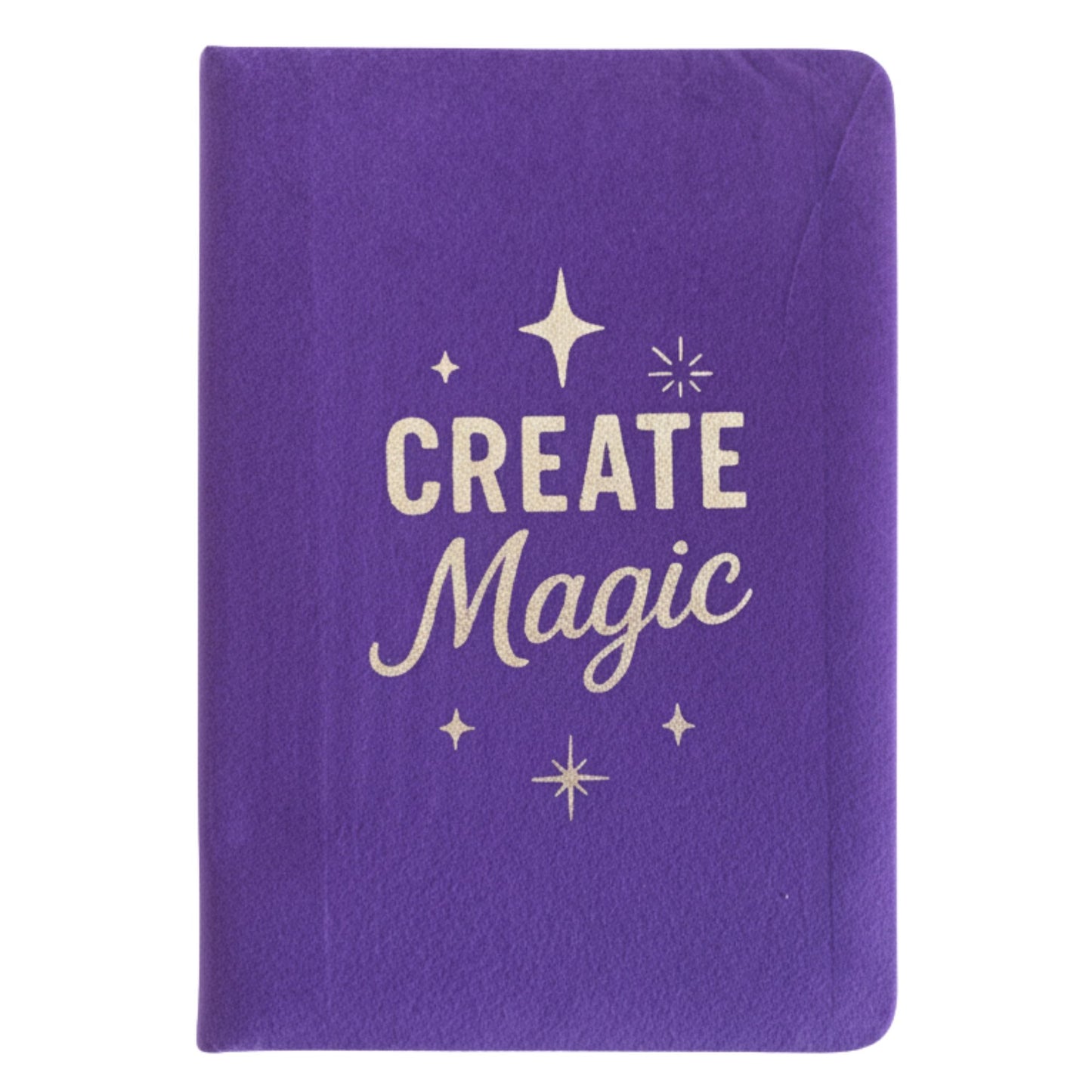Purpurvelvet Notizbuch 'Create Magic' – 80 Seiten für Inspiration