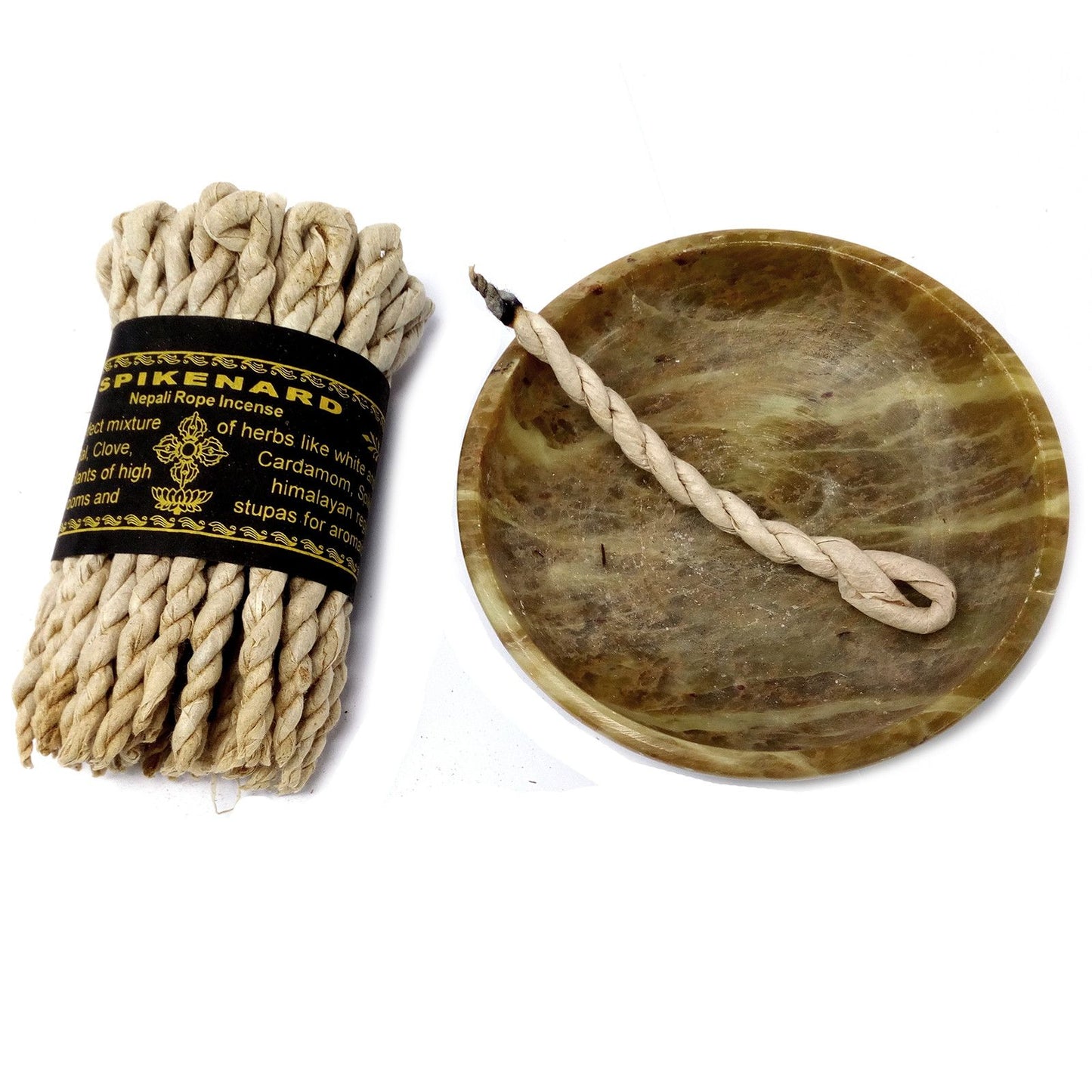 Räucherseil Spikenard & Sandelholz – 50 Stück handgerolltes Naturräucherwerk