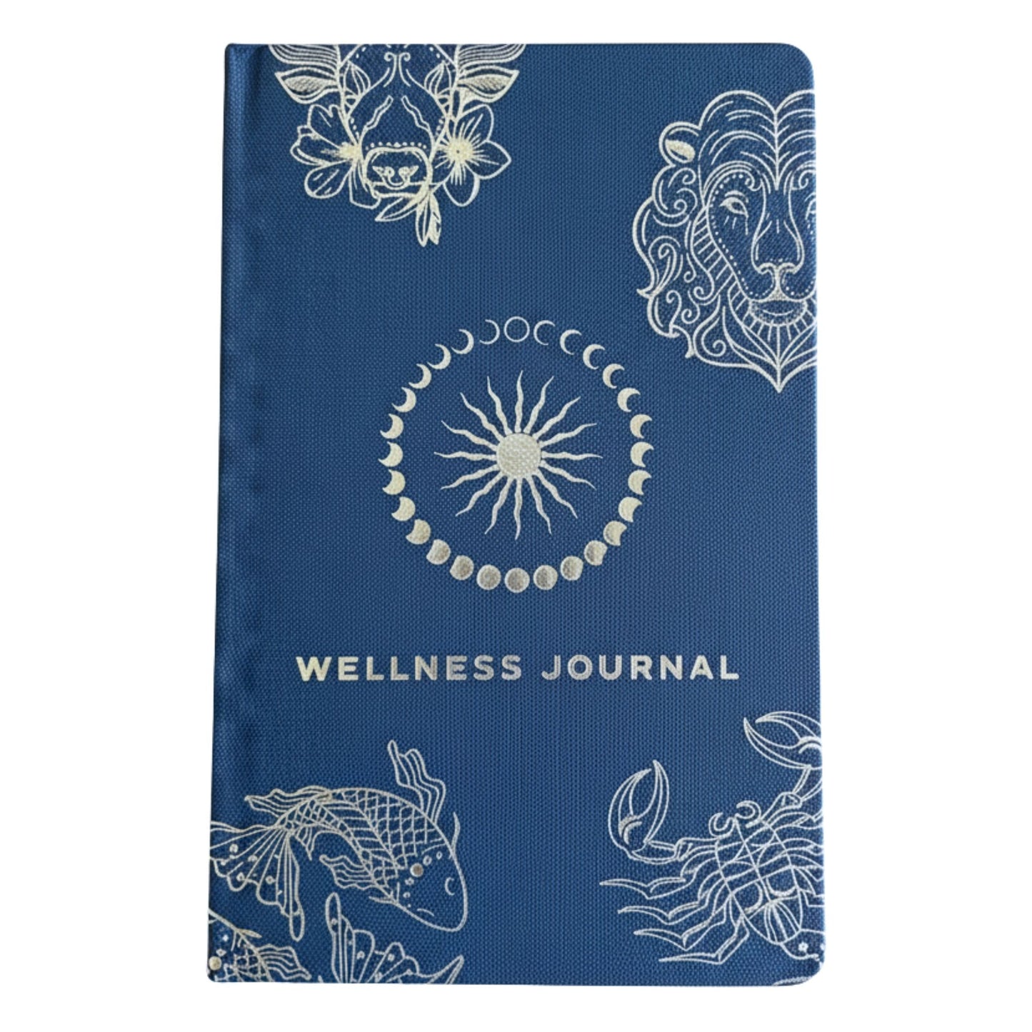 Wellness-Journal 'Midnight Blue' mit Silber-Zodiak – 120 Seiten für Achtsamkeit