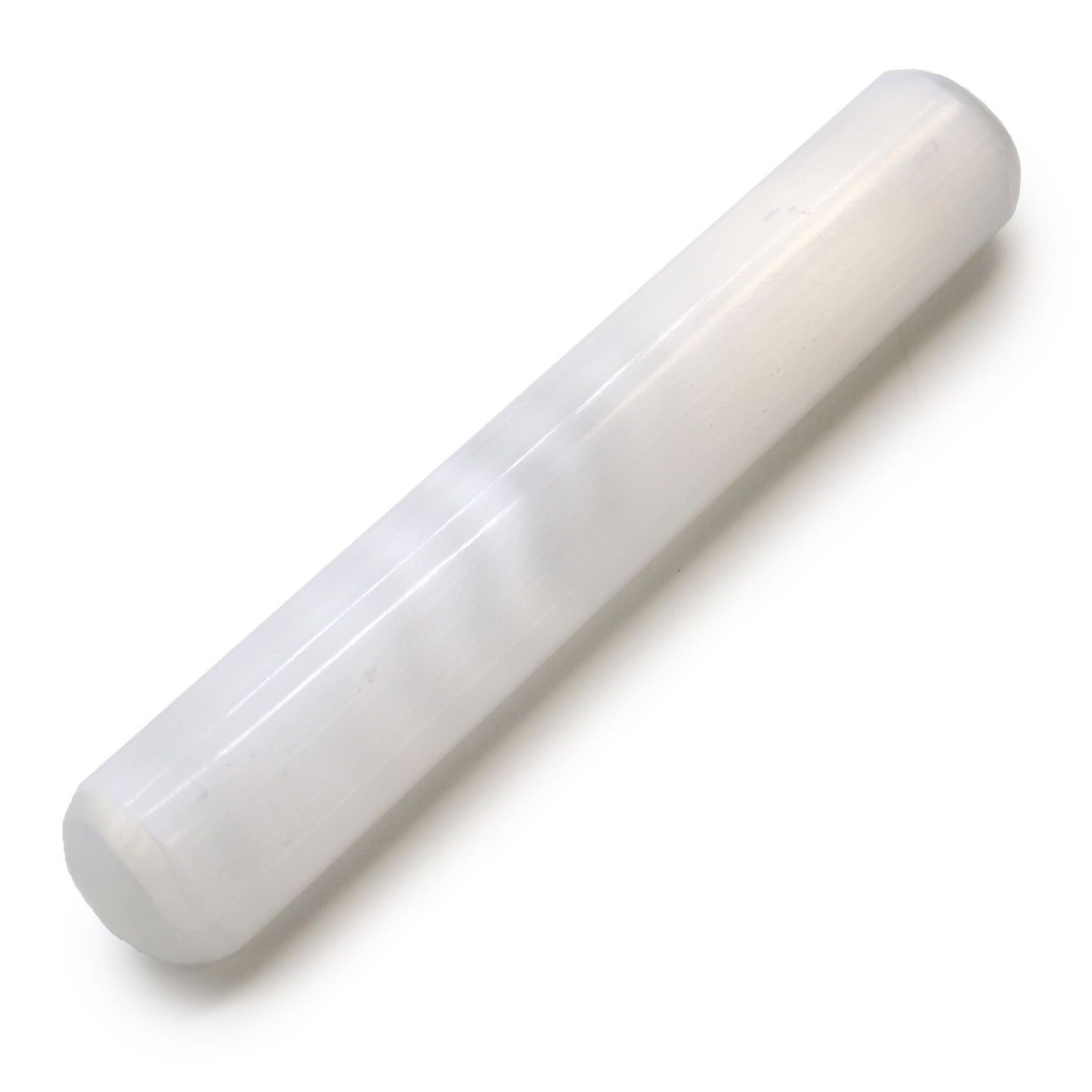 Selenit Energiestab, 16 cm – Handgeschliffenes Naturkunstwerk aus Marokko